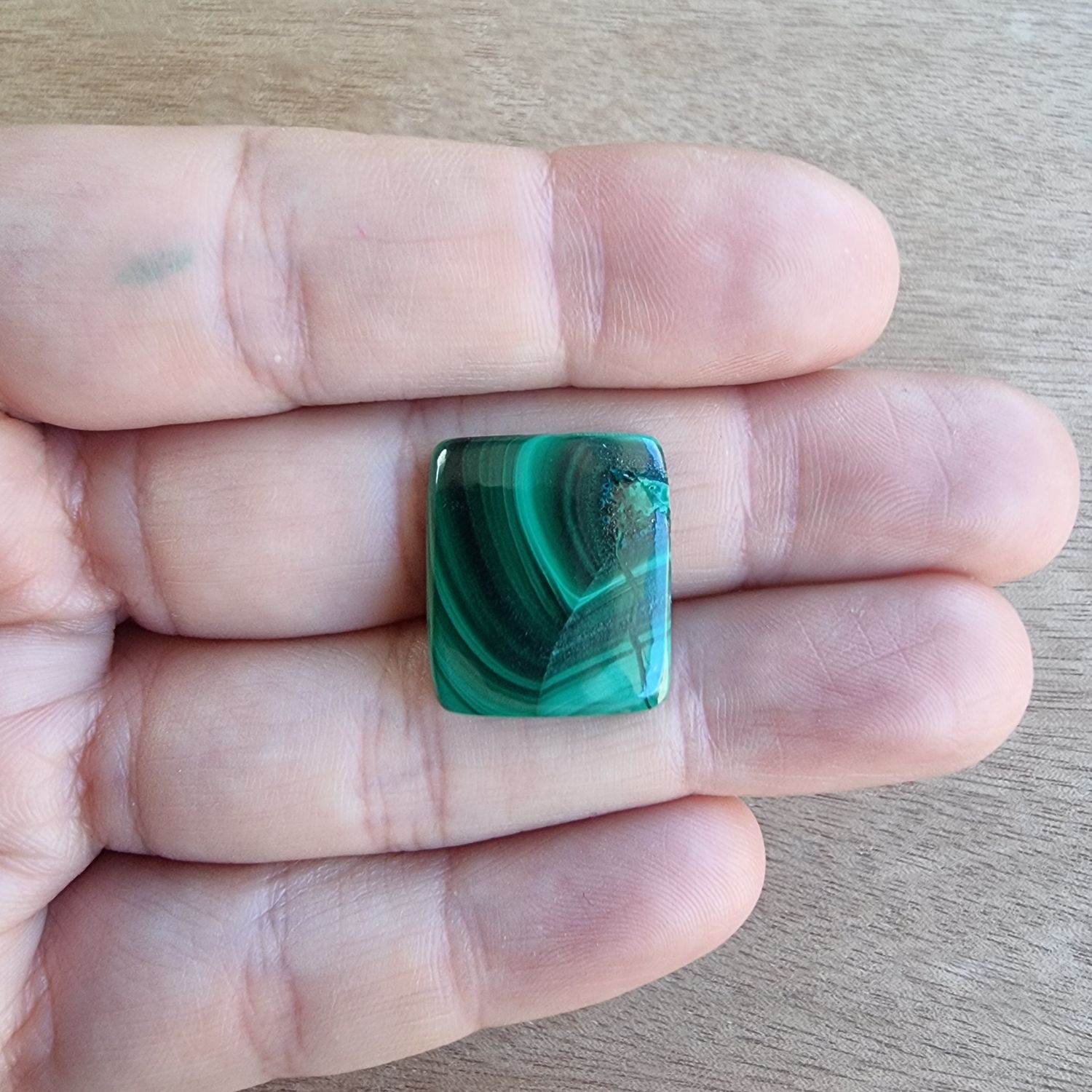 Malachite Cabochon / Pendant for jewelry making or diy craft projects 5gr