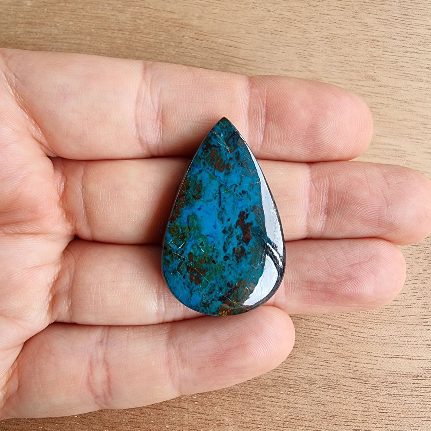 Shattuckite Cabochon / Pendant for jewelry making or diy craft projects 11.3gr