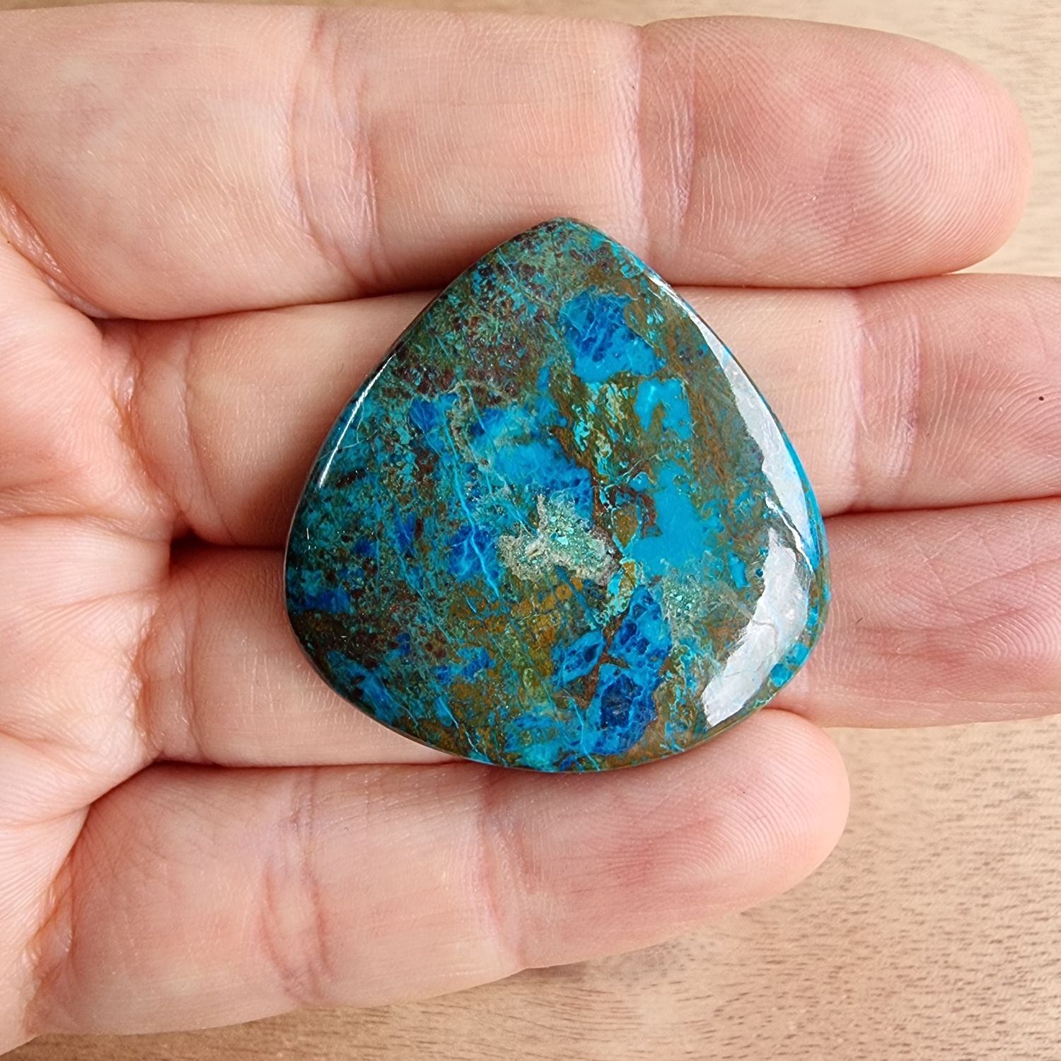 Shattuckite Cabochon / Pendant for jewelry making or diy craft projects 11.2gr