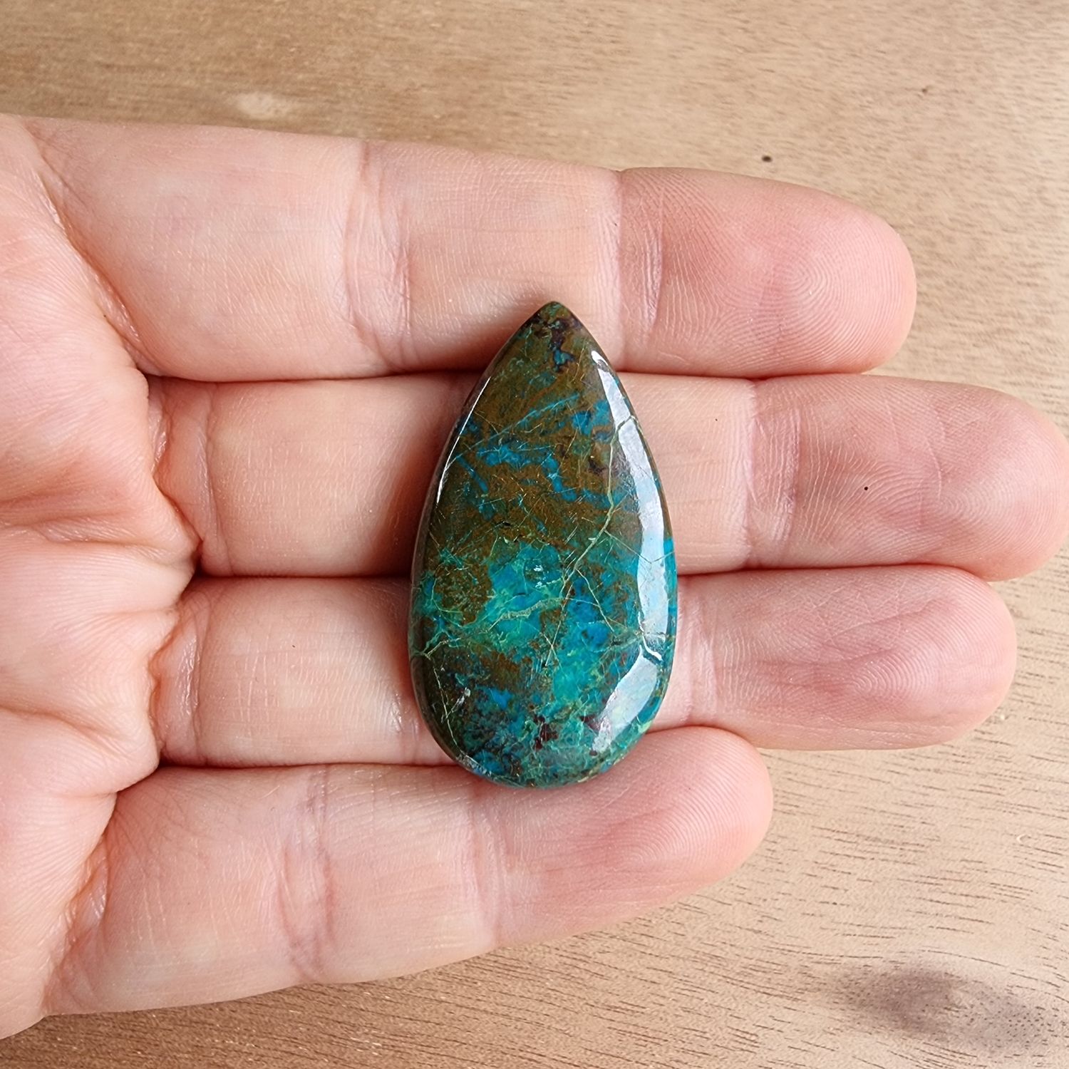 Shattuckite Cabochon / Pendant for jewelry making or diy craft projects 8.5gr