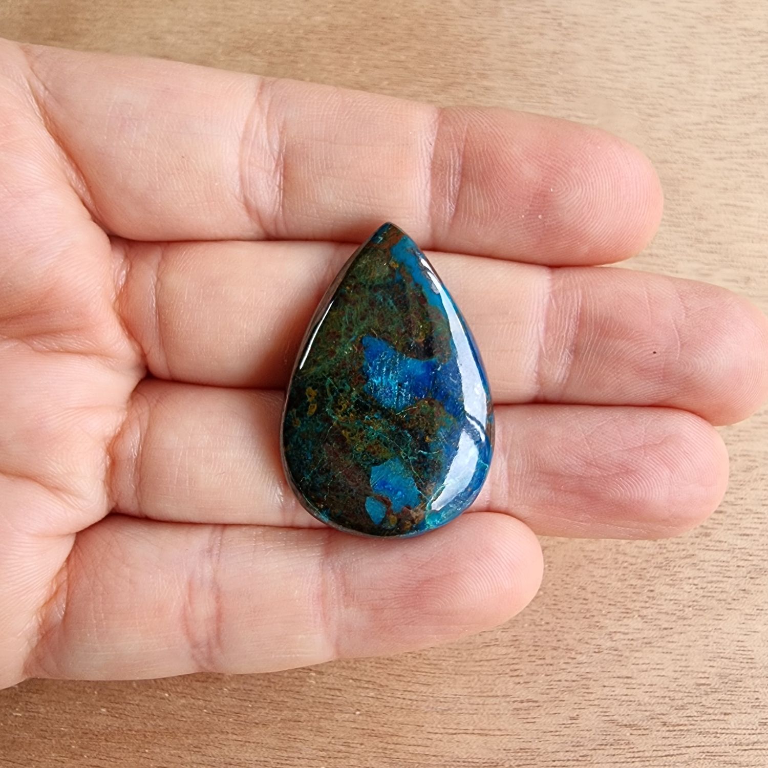 Shattuckite Cabochon / Pendant for jewelry making or diy craft projects 10.1gr