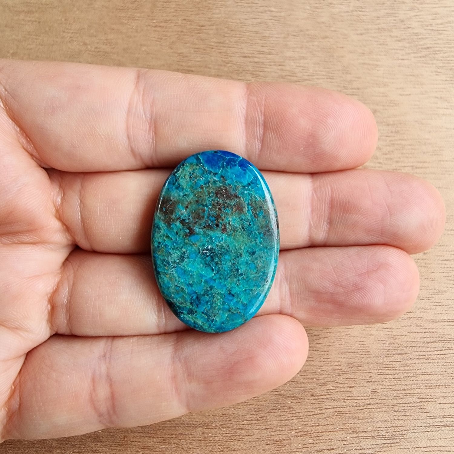 Shattuckite Cabochon / Pendant for jewelry making or diy craft projects 8.6gr