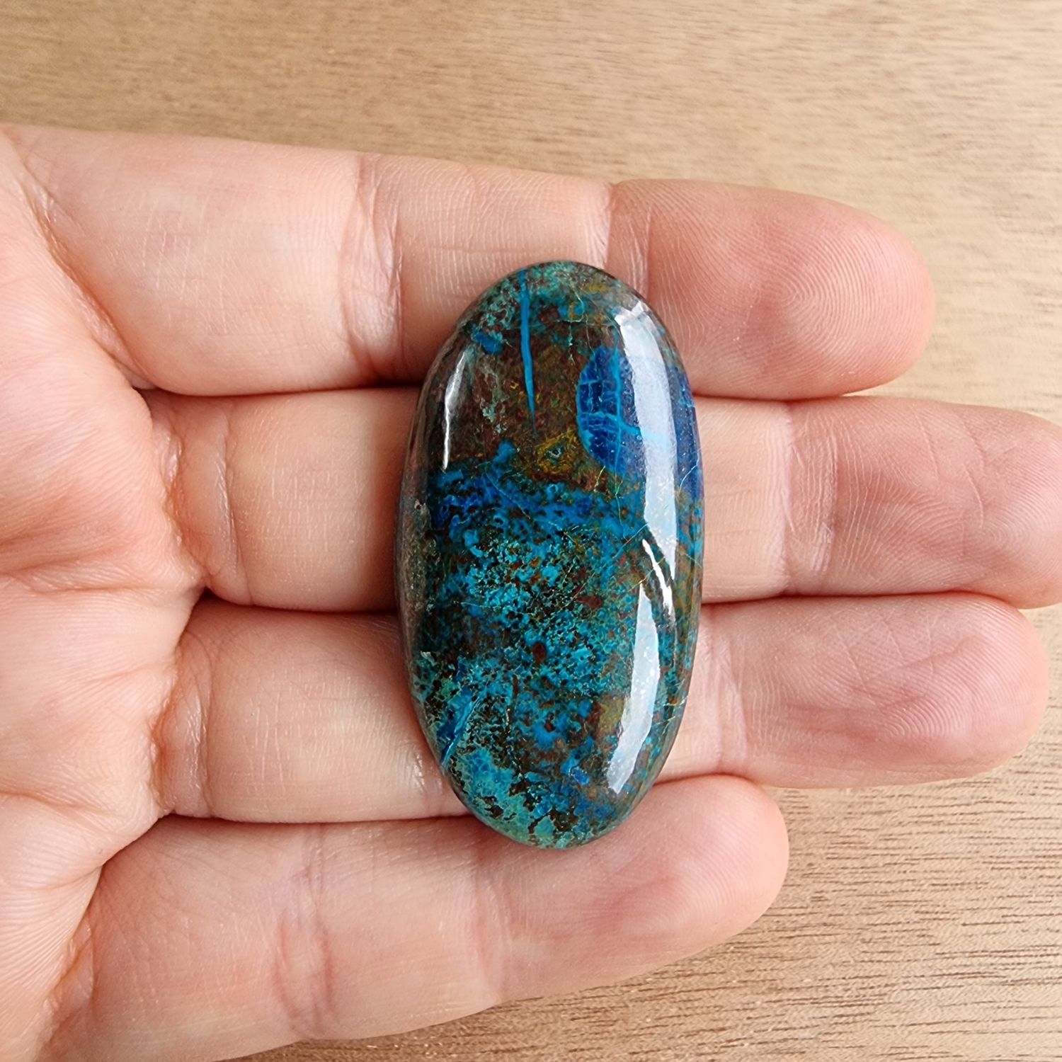 Shattuckite Cabochon / Pendant for jewelry making or diy craft projects 15.9gr