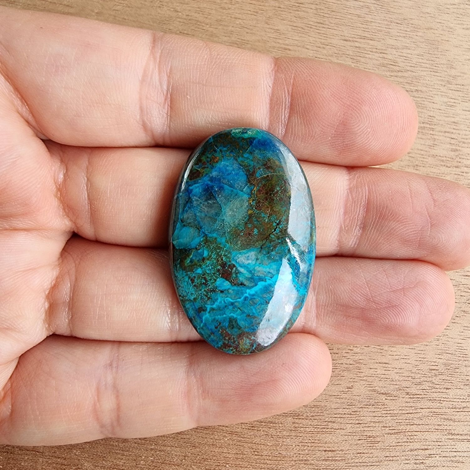 Shattuckite Cabochon / Pendant for jewelry making or diy craft projects 11.6gr