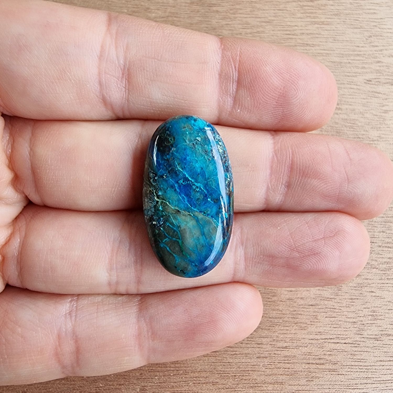 Shattuckite Cabochon / Pendant for jewelry making or diy craft projects 6gr