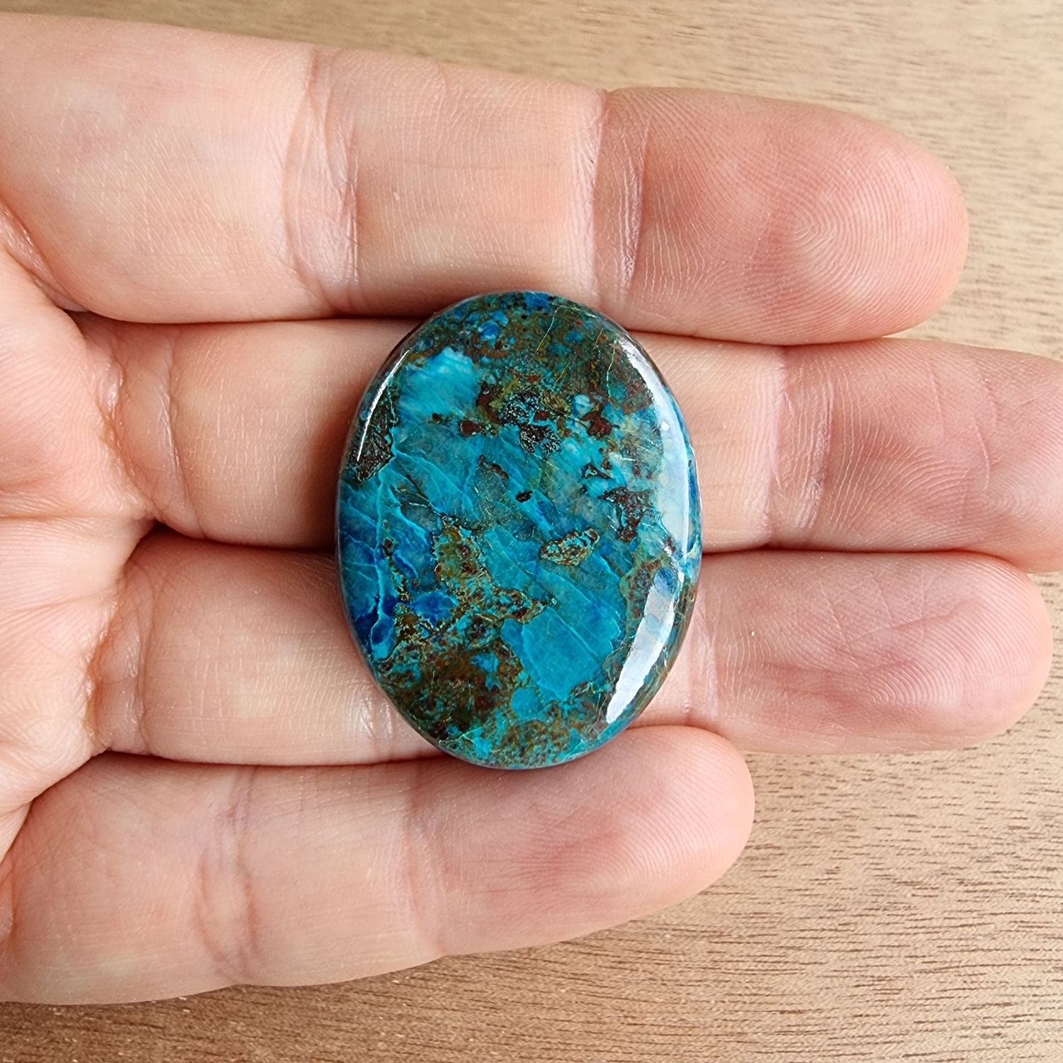 Shattuckite Cabochon / Pendant for jewelry making or diy craft projects 12.1gr