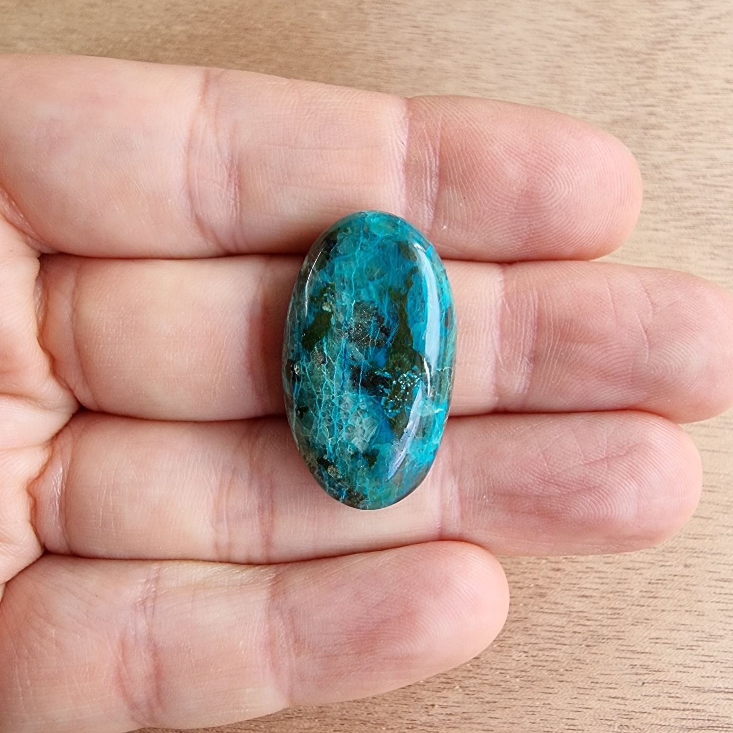 Shattuckite Cabochon / Pendant for jewelry making or diy craft projects 6.8gr
