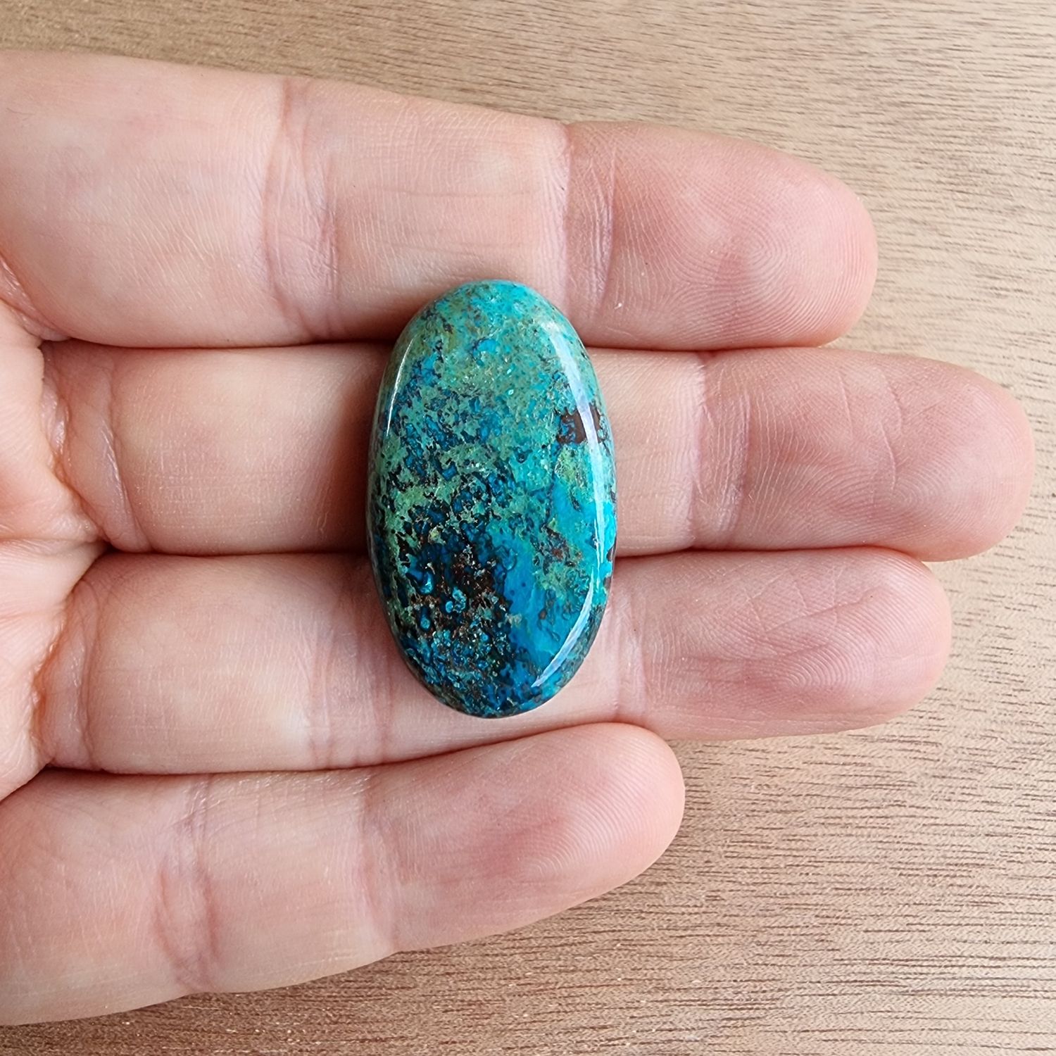 Shattuckite Cabochon / Pendant for jewelry making or diy craft projects 6.2gr