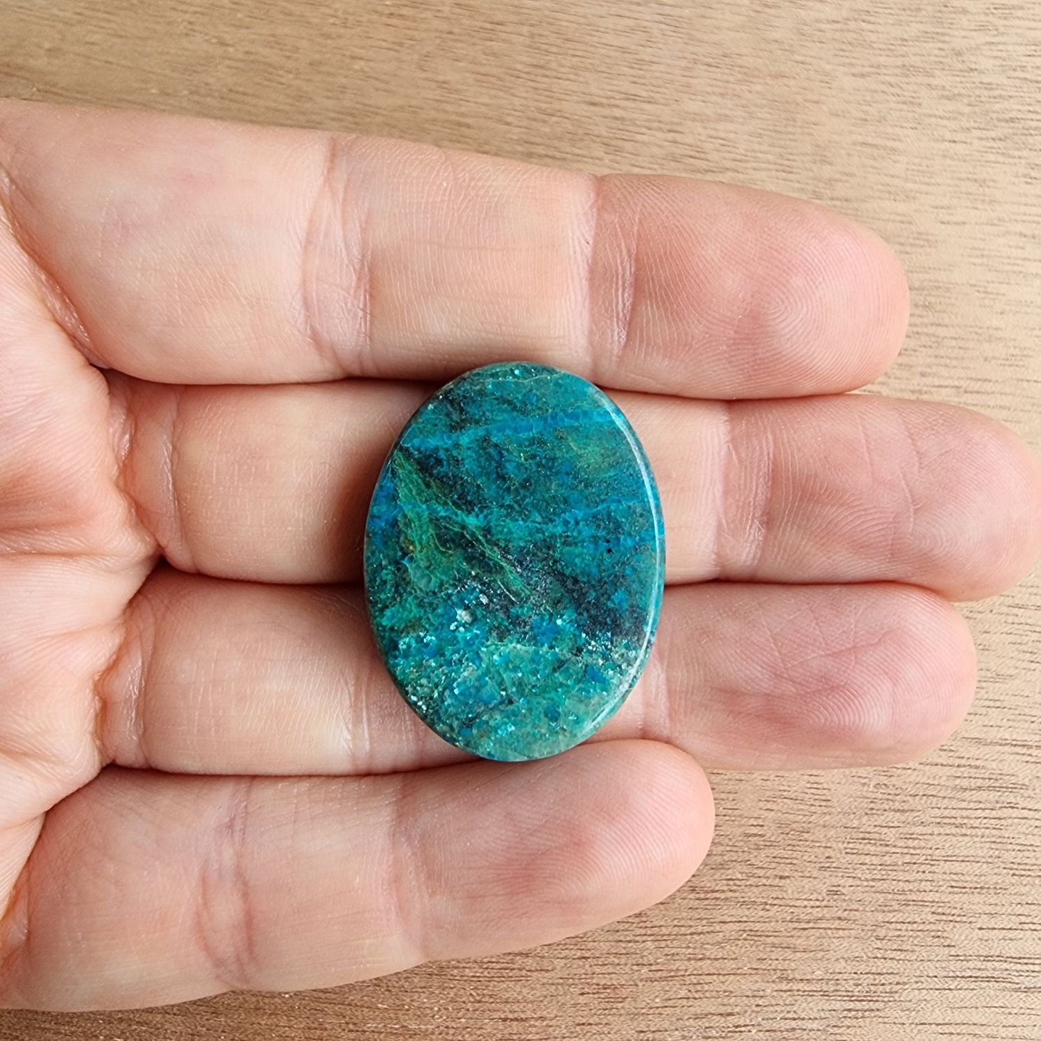 Shattuckite Cabochon / Pendant for jewelry making or diy craft projects 8.6gr