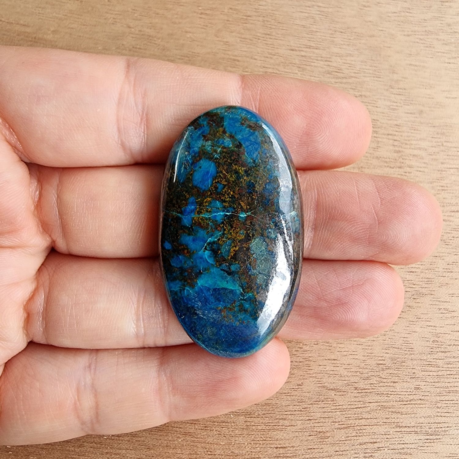 Shattuckite Cabochon / Pendant for jewelry making or diy craft projects 18.4gr