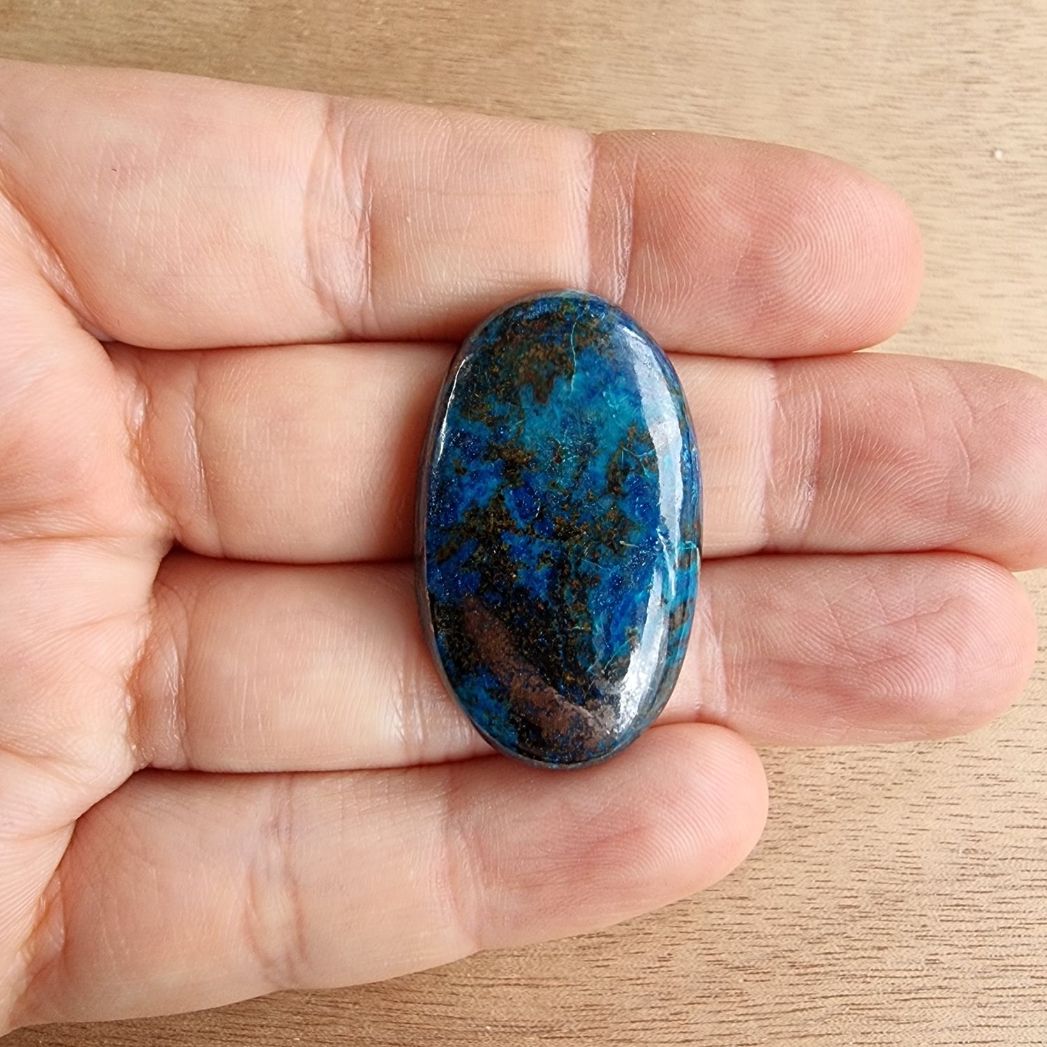 Shattuckite Cabochon / Pendant for jewelry making or diy craft projects 10.4gr