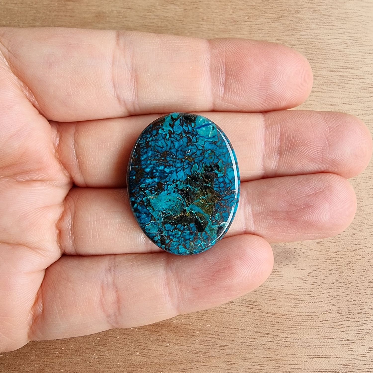 Shattuckite Cabochon / Pendant for jewelry making or diy craft projects 10.3gr