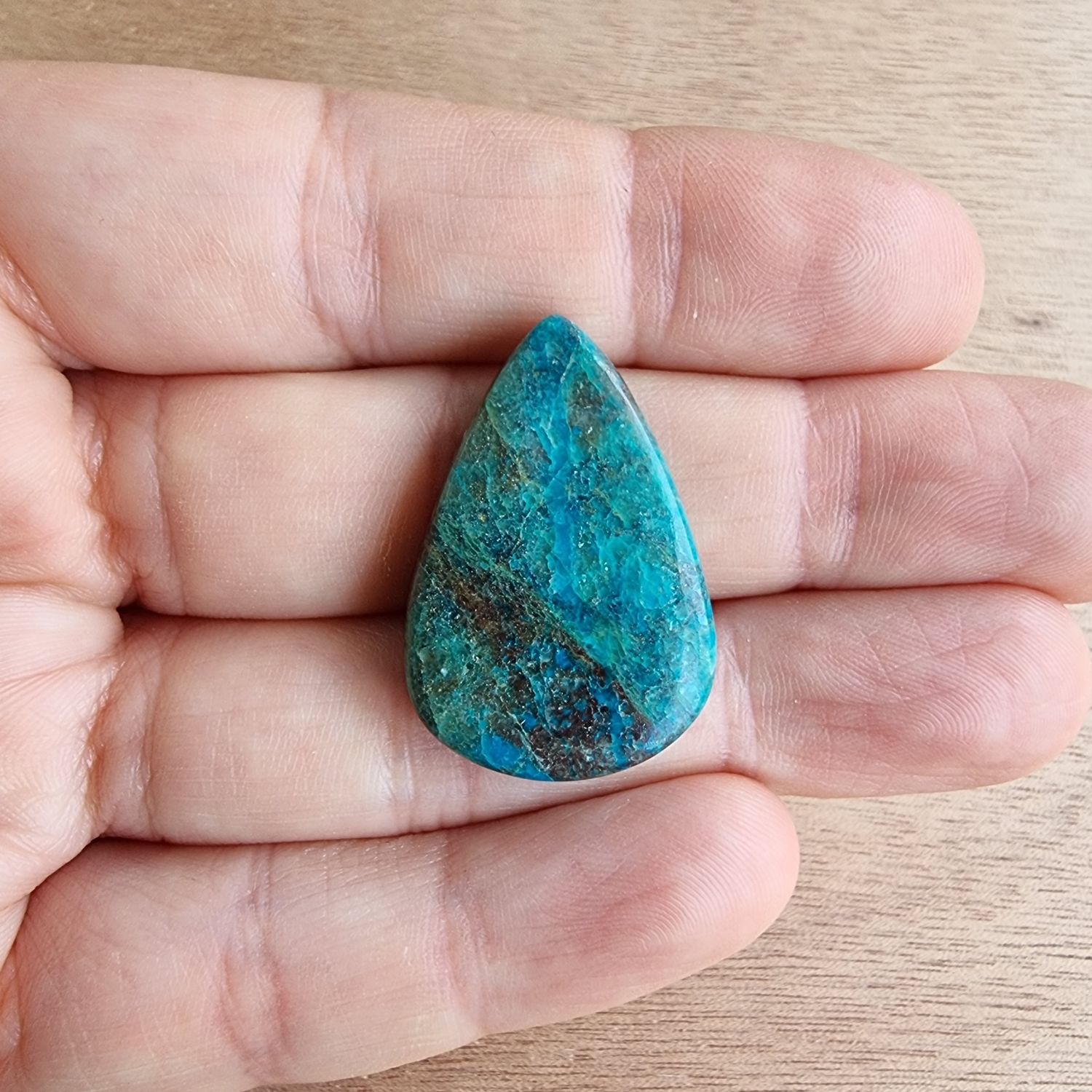 Shattuckite Cabochon / Pendant for jewelry making or diy craft projects 6gr