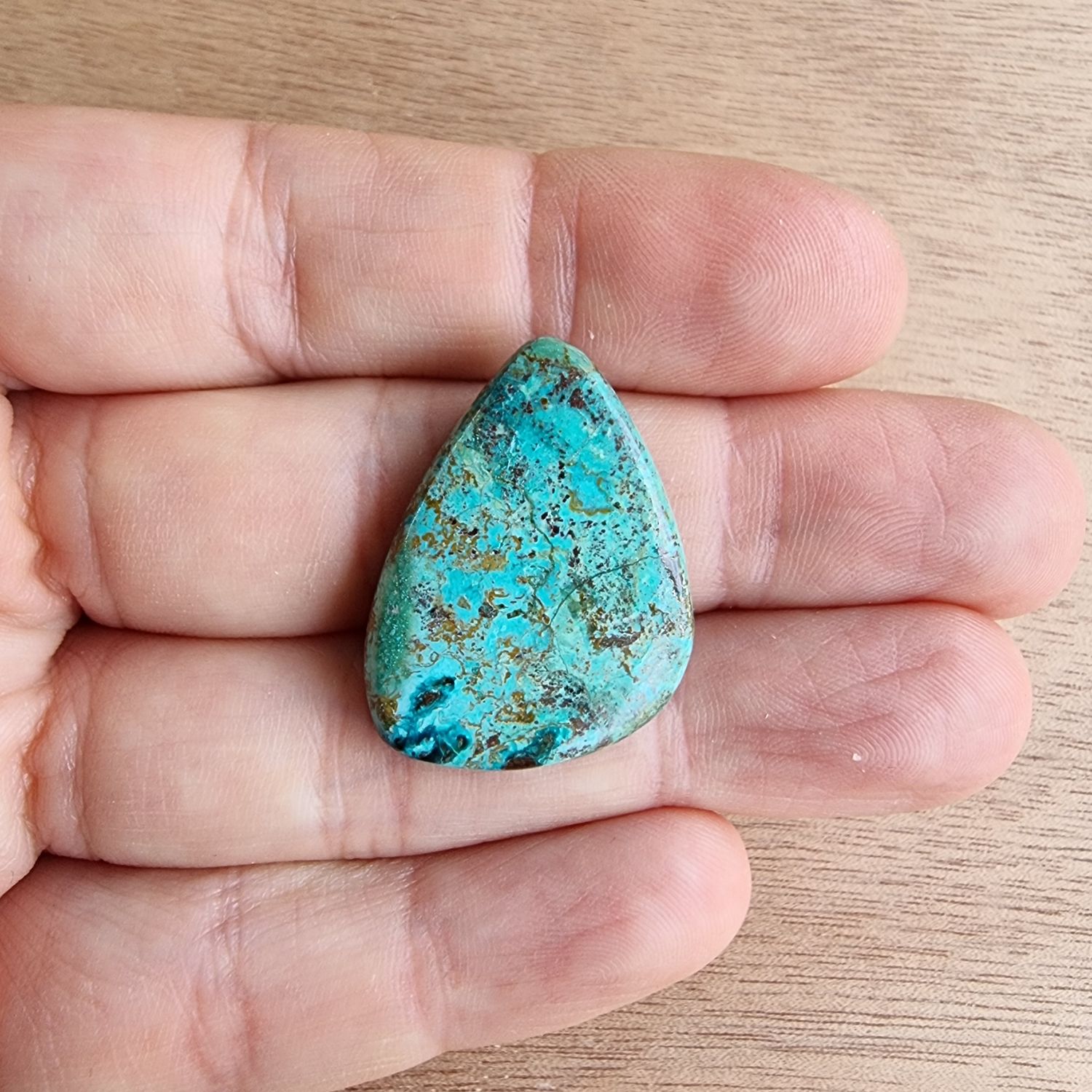 Shattuckite Cabochon / Pendant for jewelry making or diy craft projects 4gr