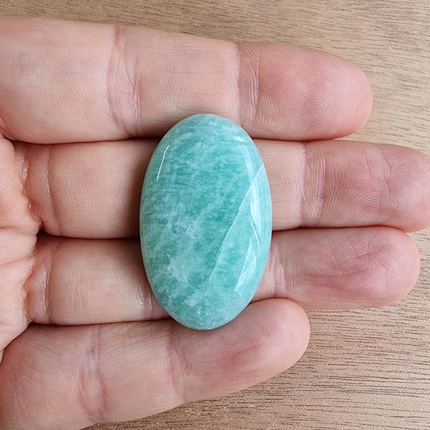 Amazonite Cabochon / Pendant for jewelry making or diy craft projects 10.8gr