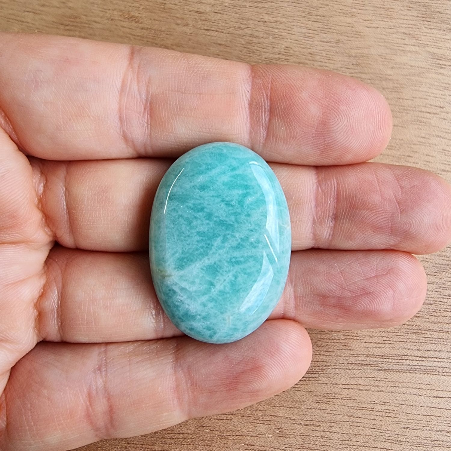 Amazonite Cabochon / Pendant for jewelry making or diy craft projects 11.6gr