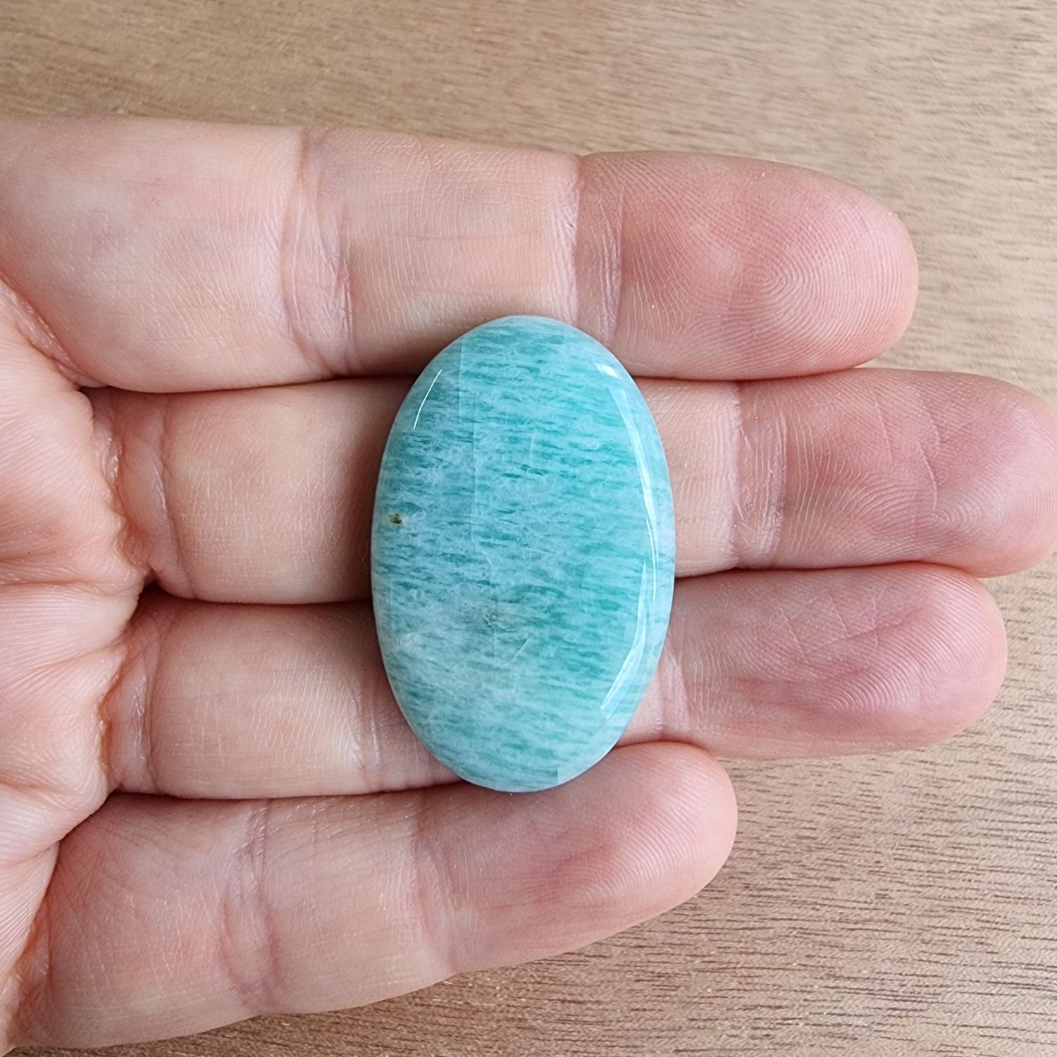 Amazonite Cabochon / Pendant for jewelry making or diy craft projects 9.5gr