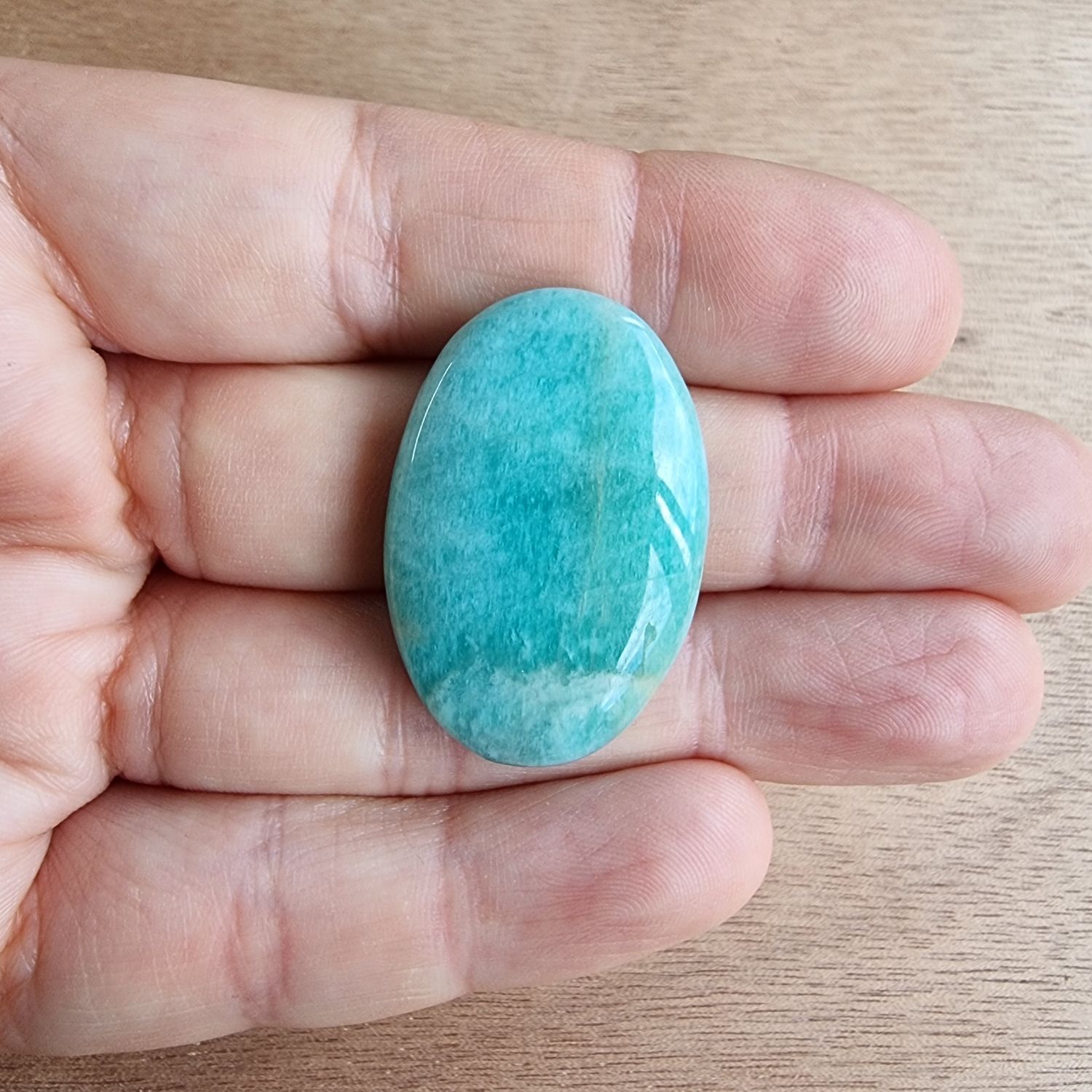 Amazonite Cabochon / Pendant for jewelry making or diy craft projects 9gr