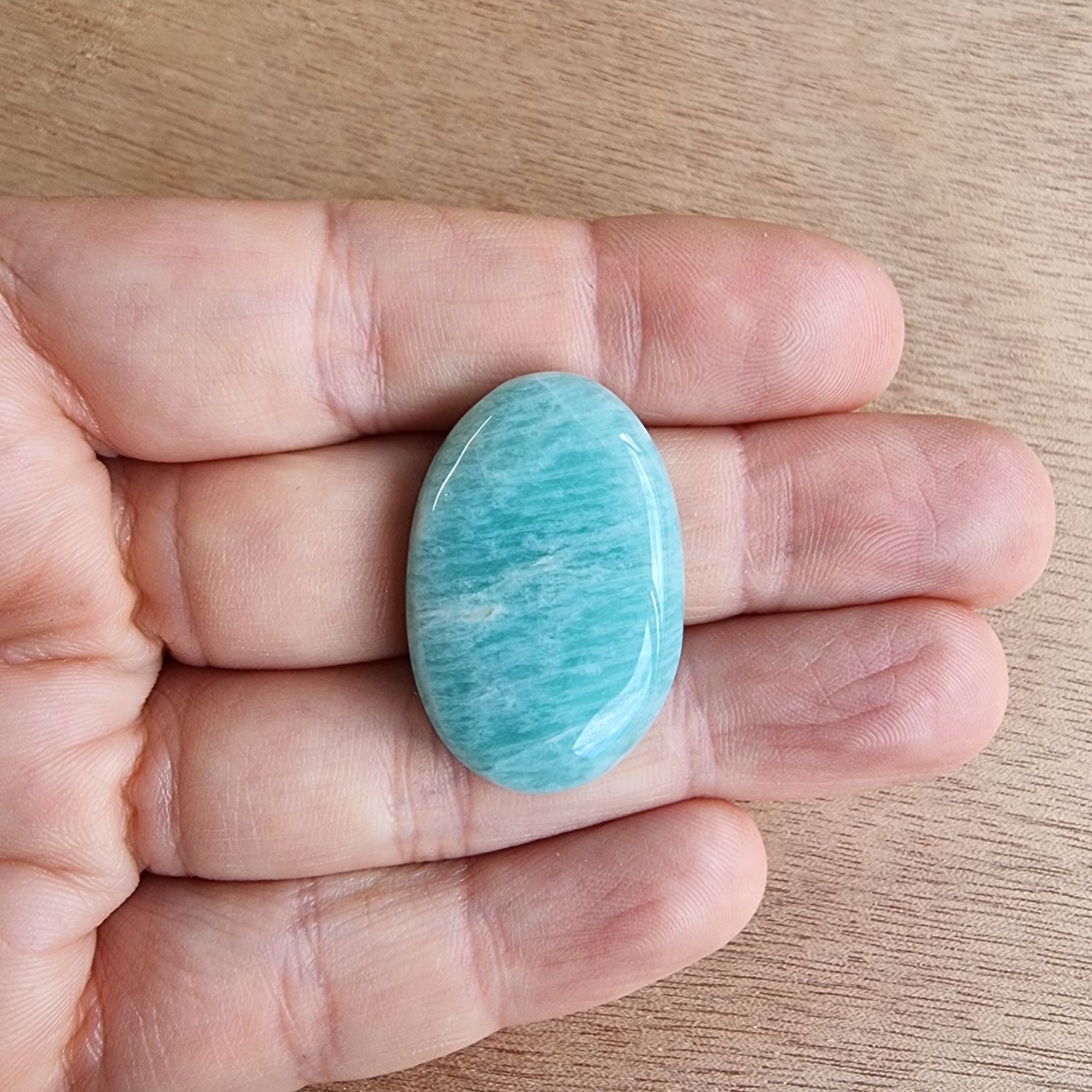 Amazonite Cabochon / Pendant for jewelry making or diy craft projects 8gr