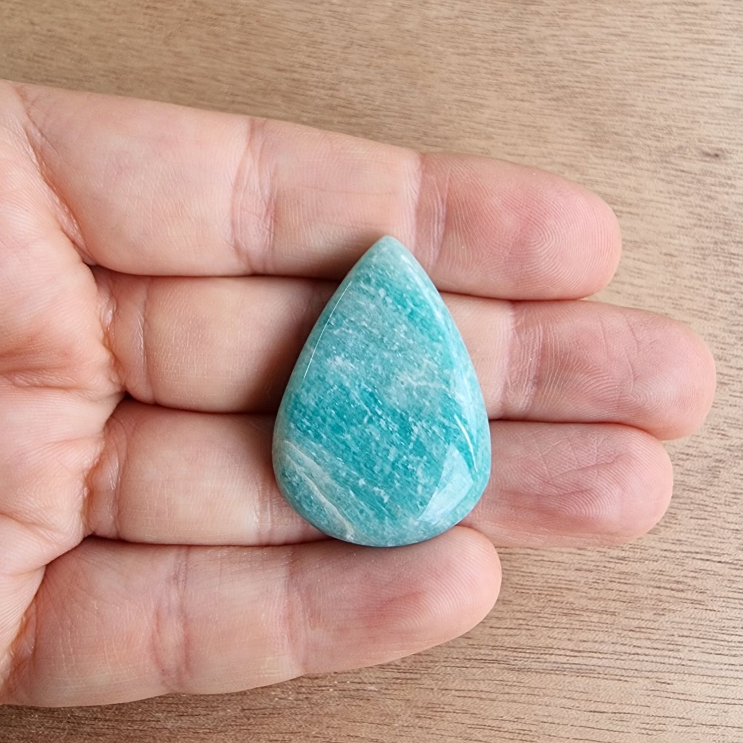 Amazonite Cabochon / Pendant for jewelry making or diy craft projects 9.6gr