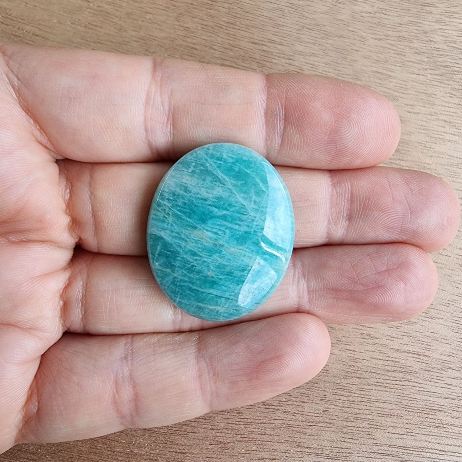 Amazonite Cabochon / Pendant for jewelry making or diy craft projects 8.8gr