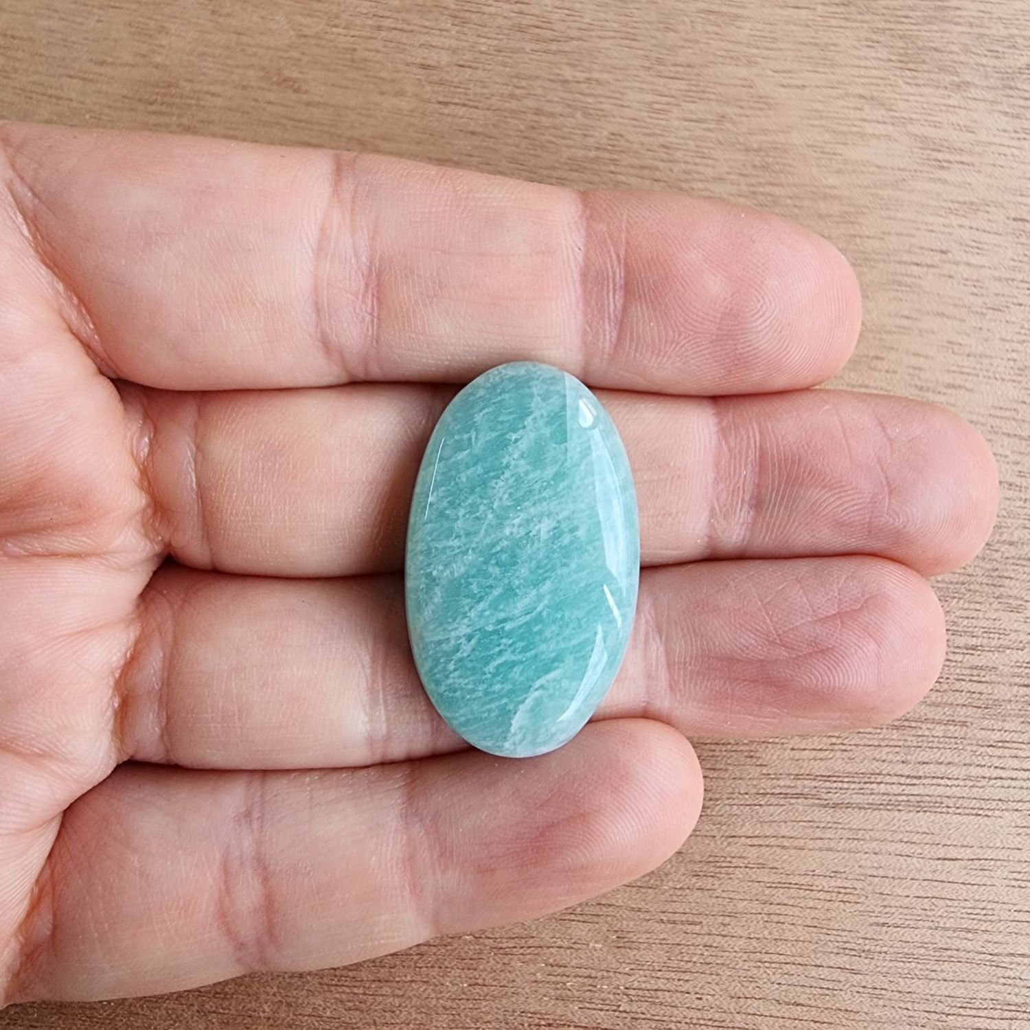 Amazonite Cabochon / Pendant for jewelry making or diy craft projects 6.6gr