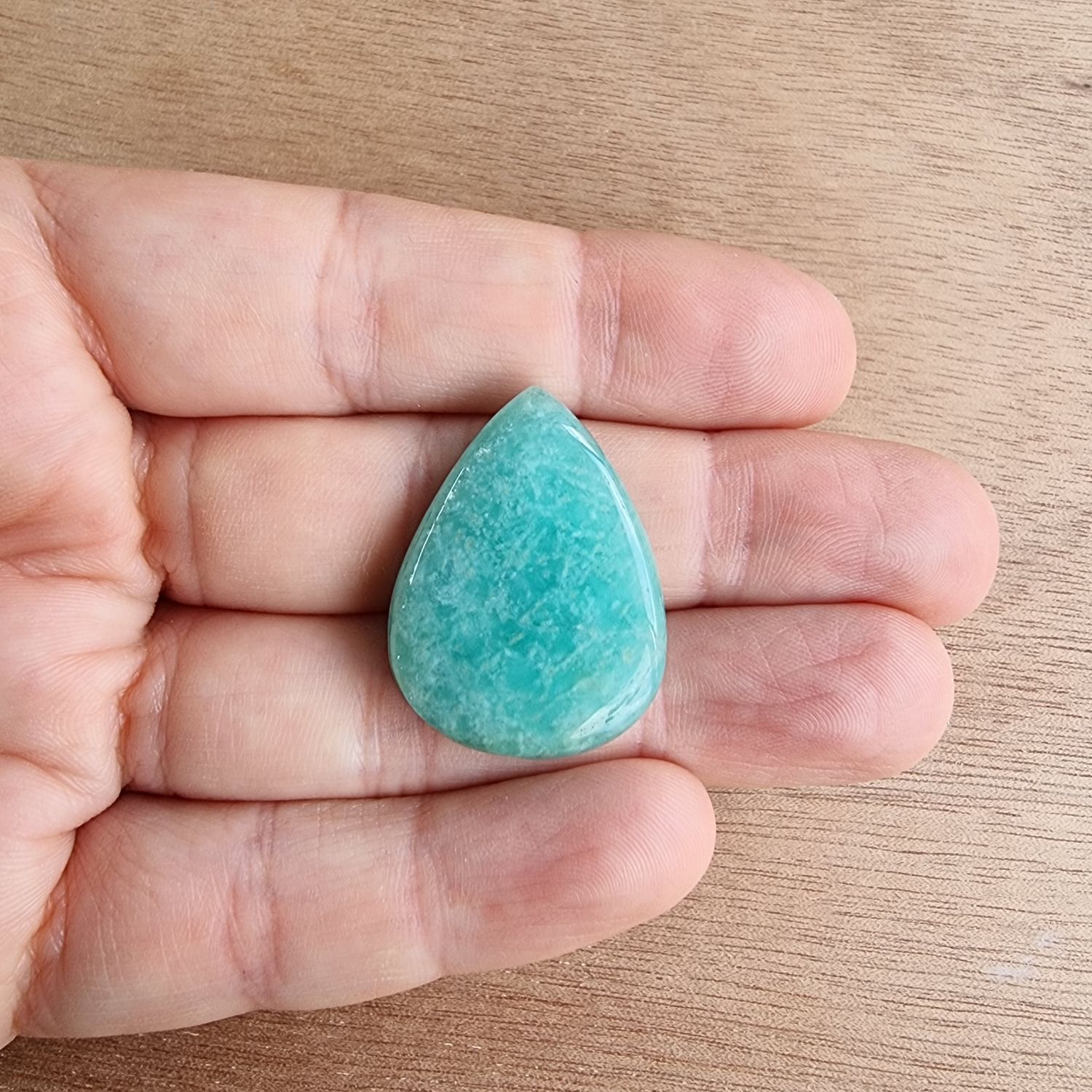 Amazonite Cabochon / Pendant for jewelry making or diy craft projects 7.2gr