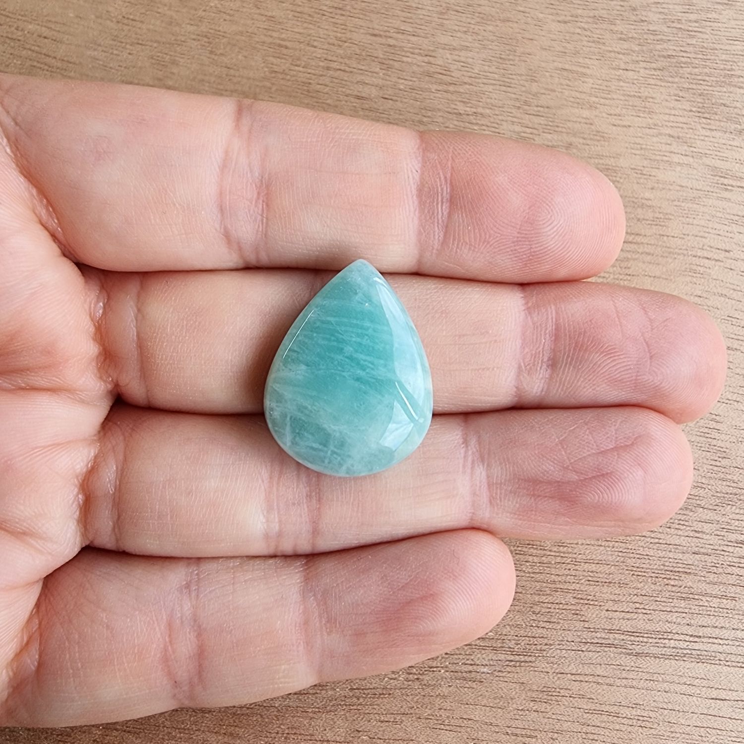 Amazonite Cabochon / Pendant for jewelry making or diy craft projects 4.6gr