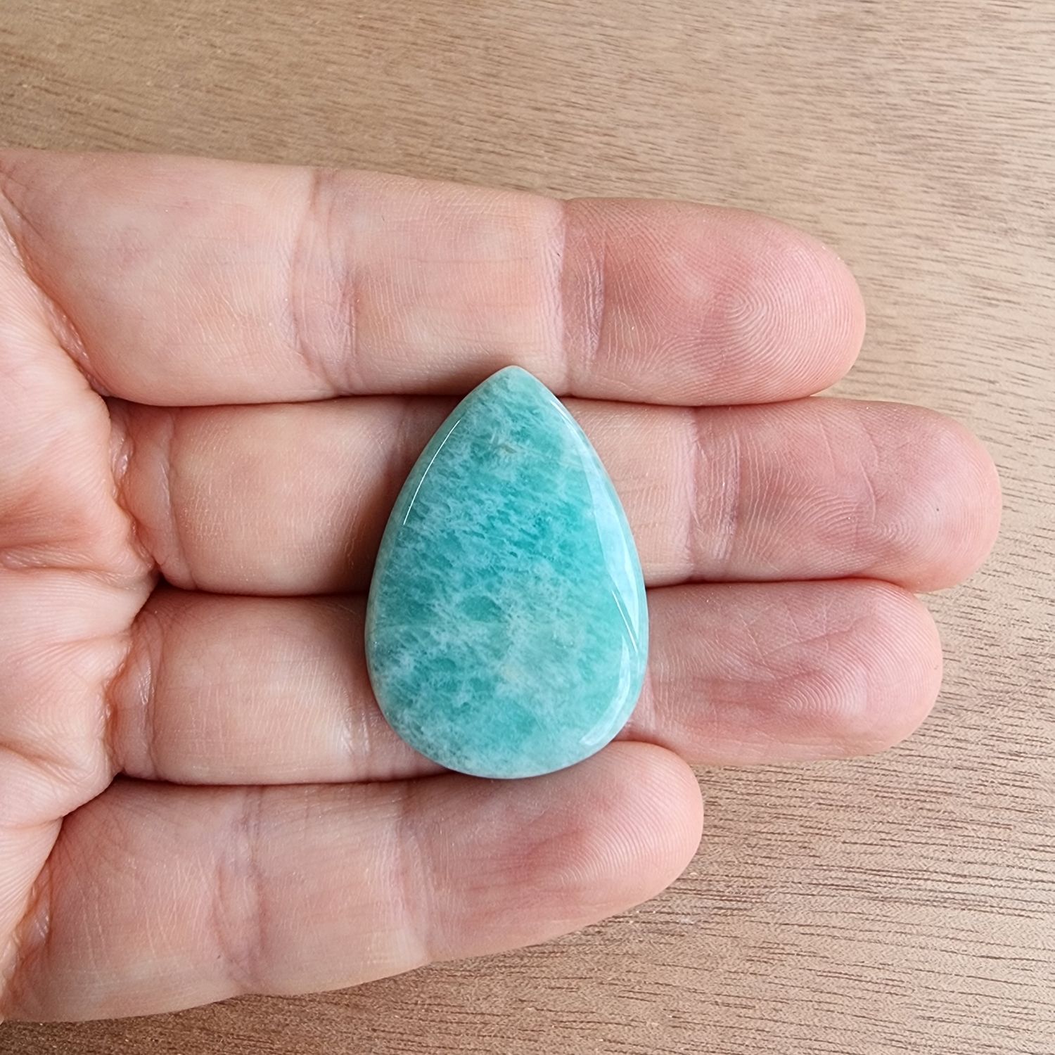 Amazonite Cabochon / Pendant for jewelry making or diy craft projects 8.1gr