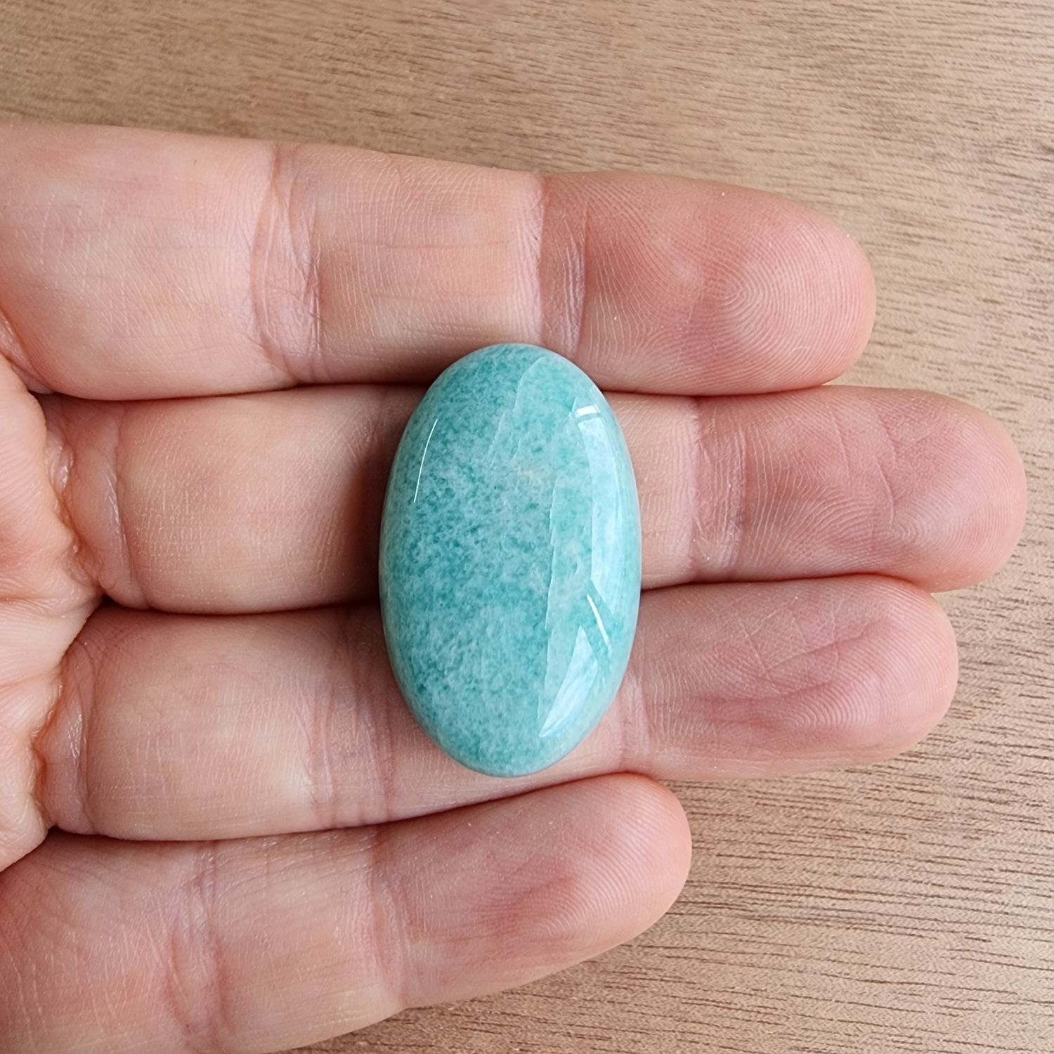 Amazonite Cabochon / Pendant for jewelry making or diy craft projects 8.7gr