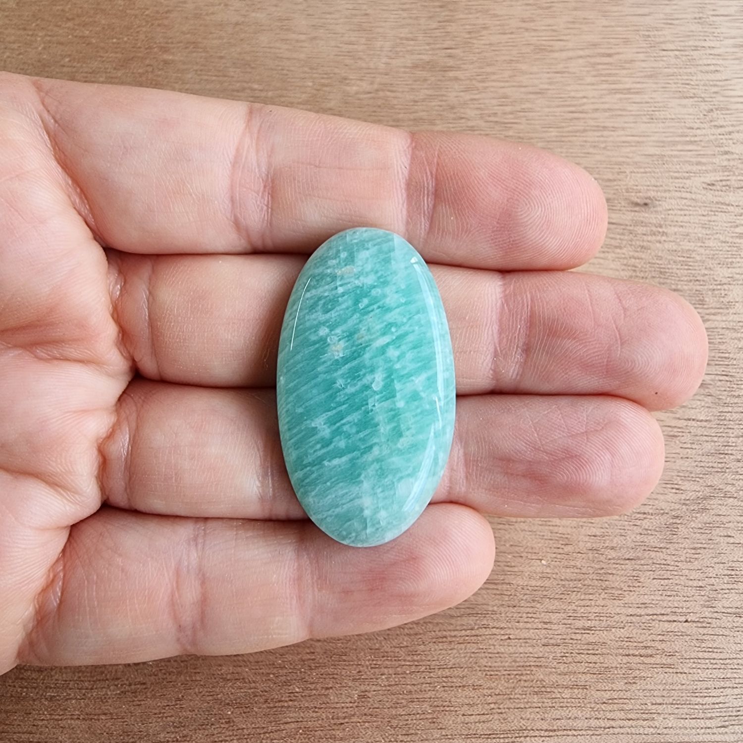 Amazonite Cabochon / Pendant for jewelry making or diy craft projects 9.4gr