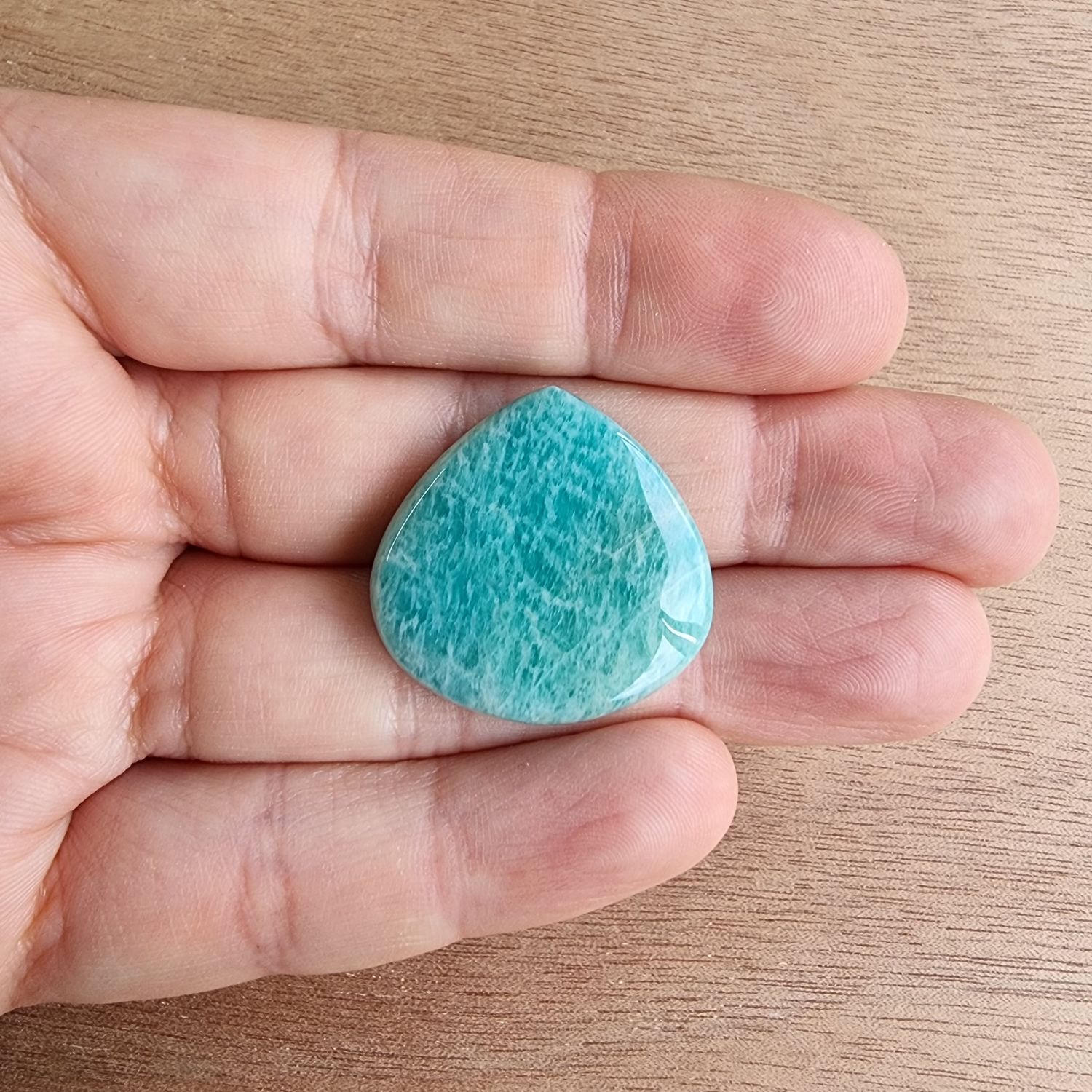 Amazonite Cabochon / Pendant for jewelry making or diy craft projects 7.4gr