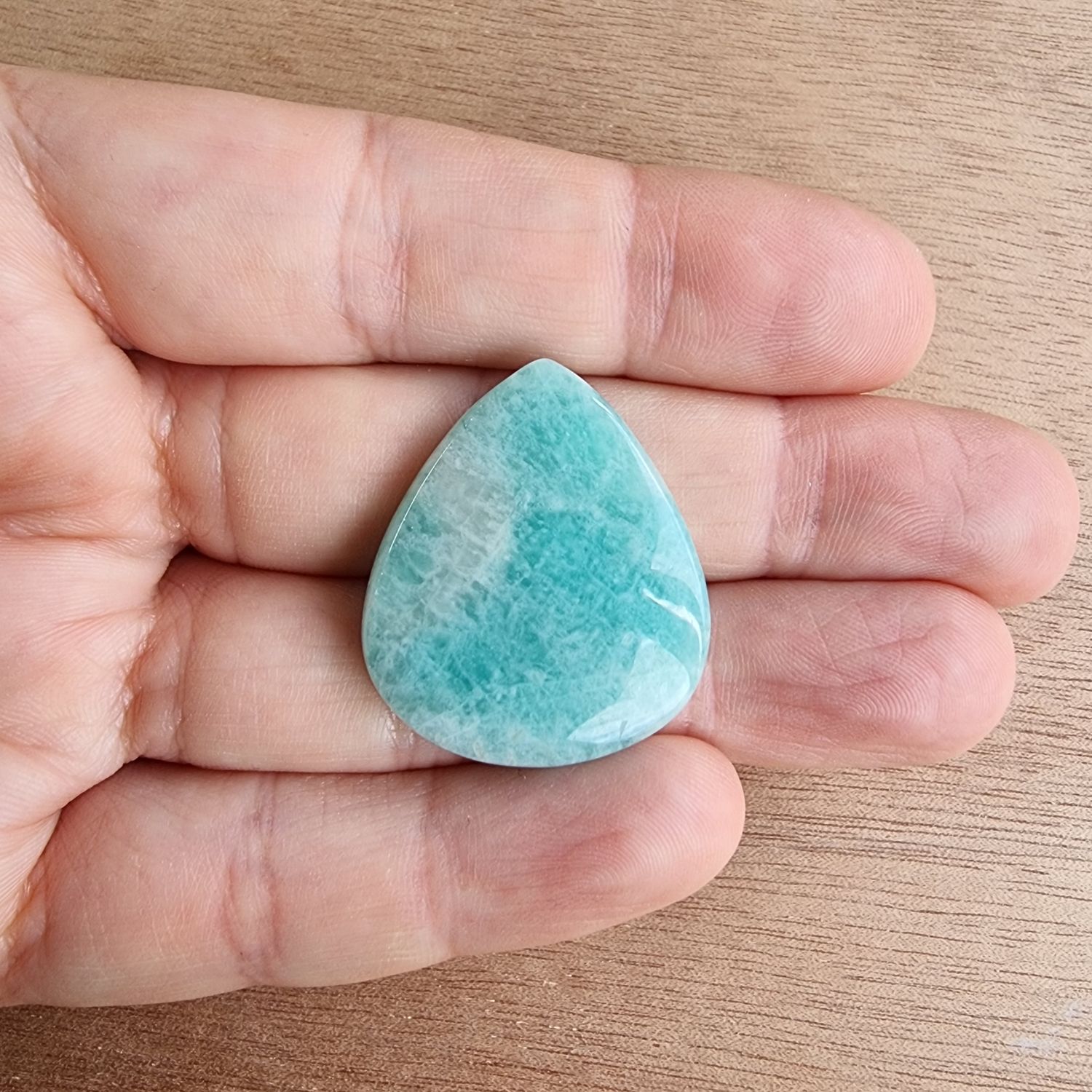 Amazonite Cabochon / Pendant for jewelry making or diy craft projects 7.3gr