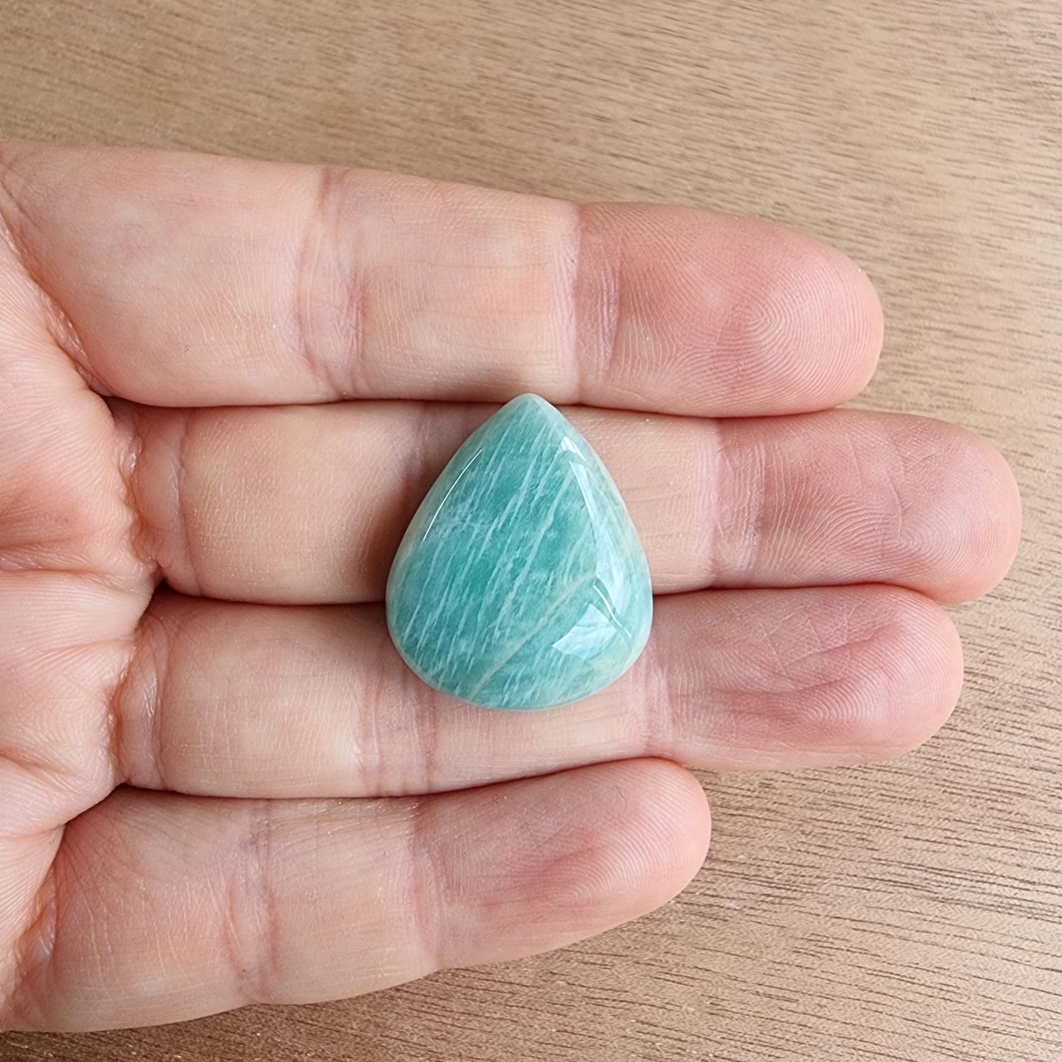 Amazonite Cabochon / Pendant for jewelry making or diy craft projects 6.3gr