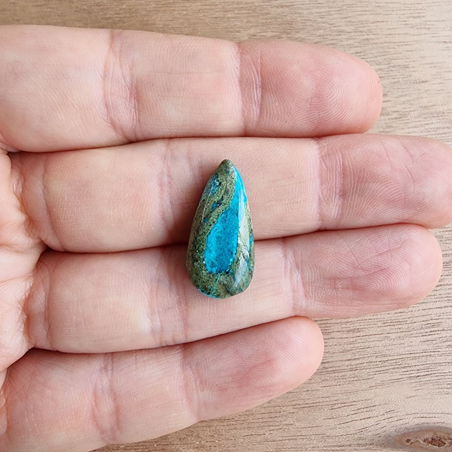 Shattuckite Cabochon / Pendant for jewelry making or diy craft projects 2gr