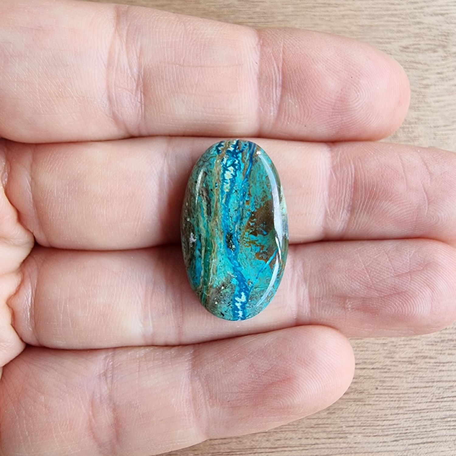 Shattuckite Cabochon / Pendant for jewelry making or diy craft projects 4gr