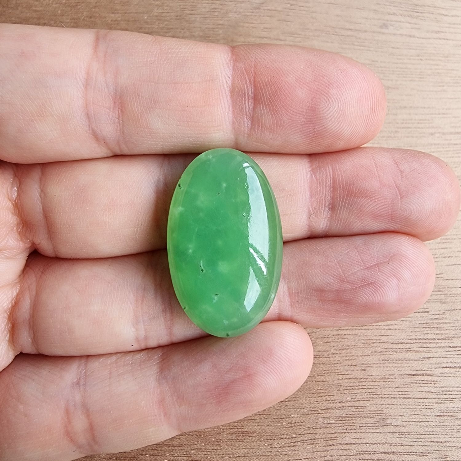 Chrysoprase Cabochon / Pendant for jewelry making or diy craft projects 7.2gr