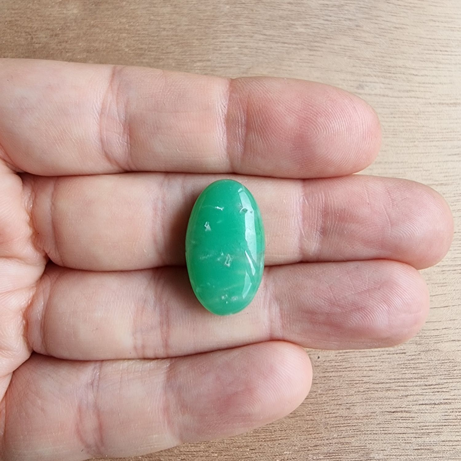 Chrysoprase Cabochon / Pendant for jewelry making or diy craft projects 3.3gr
