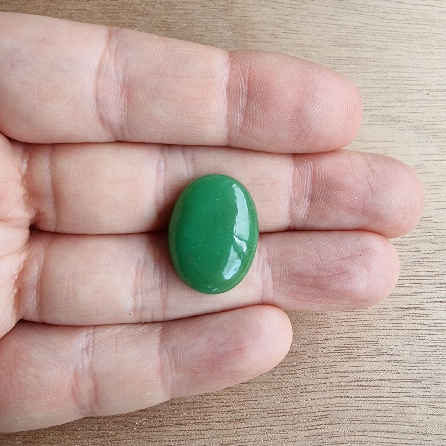 Chrysoprase Cabochon / Pendant for jewelry making or diy craft projects 3.7gr