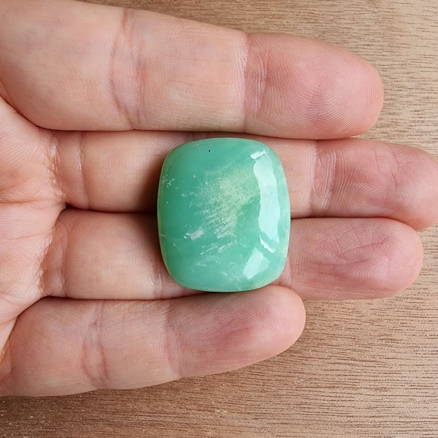 Chrysoprase Cabochon / Pendant for jewelry making or diy craft projects 10gr