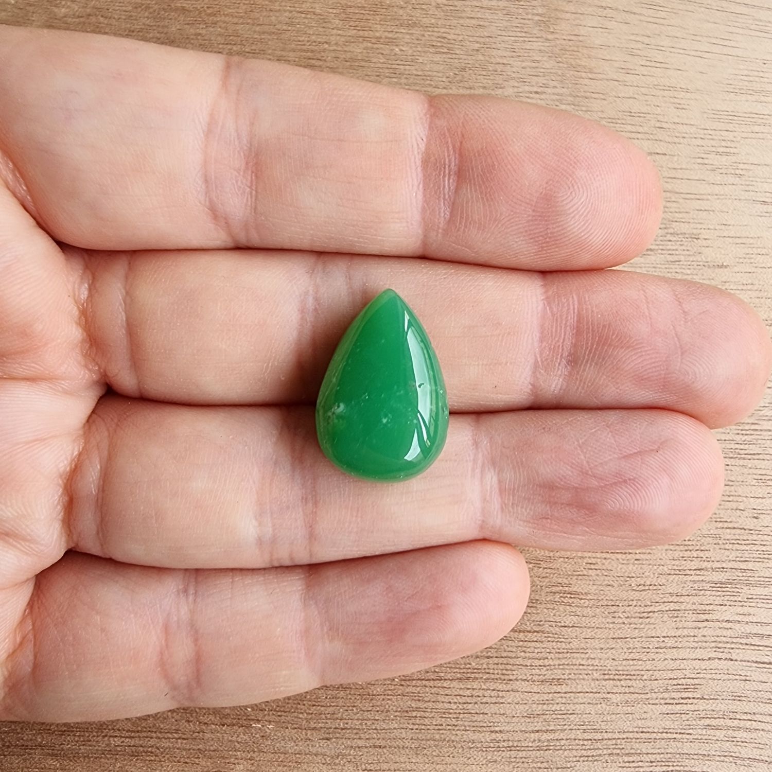 Chrysoprase Cabochon / Pendant for jewelry making or diy craft projects 3.1gr
