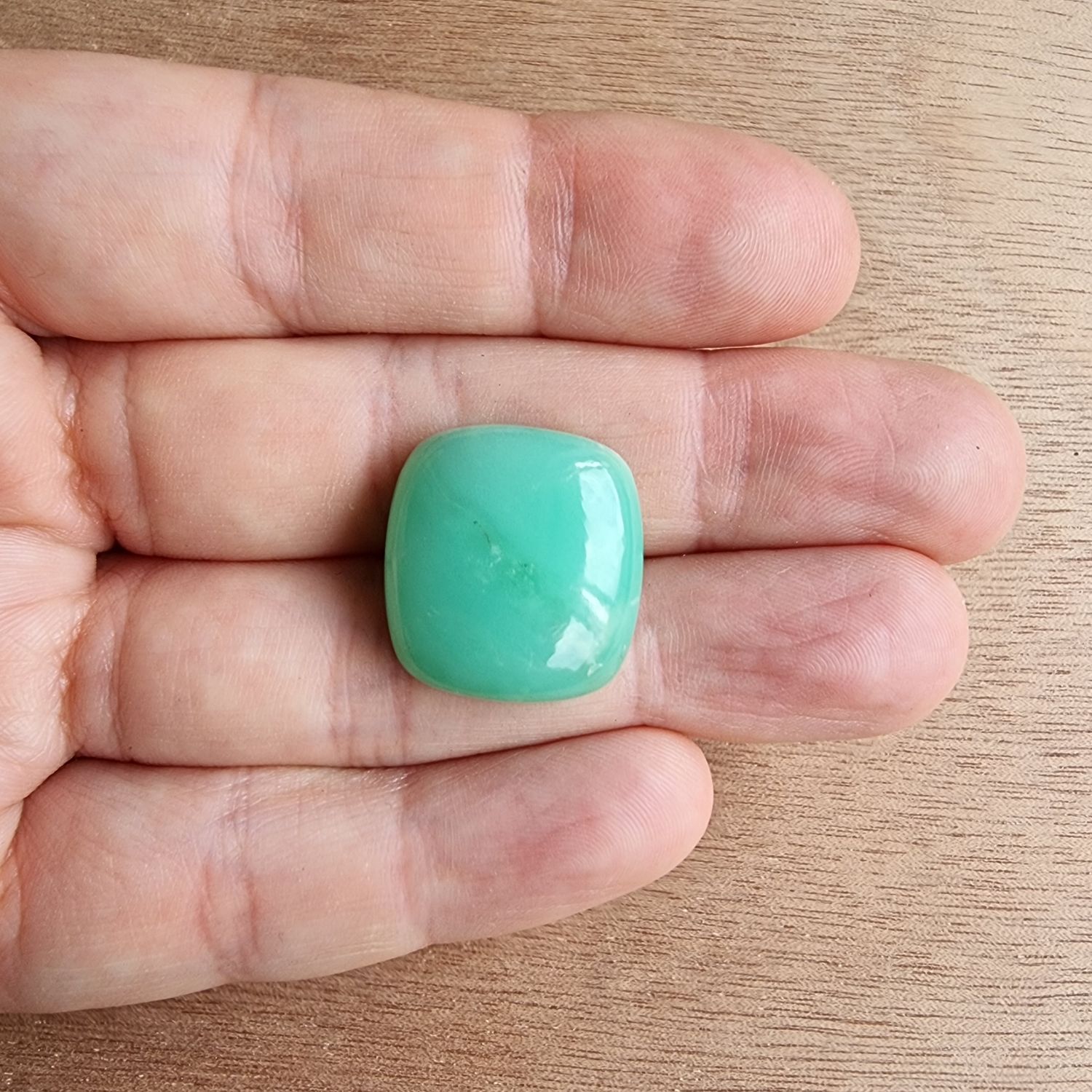 Chrysoprase Cabochon / Pendant for jewelry making or diy craft projects 5.7gr