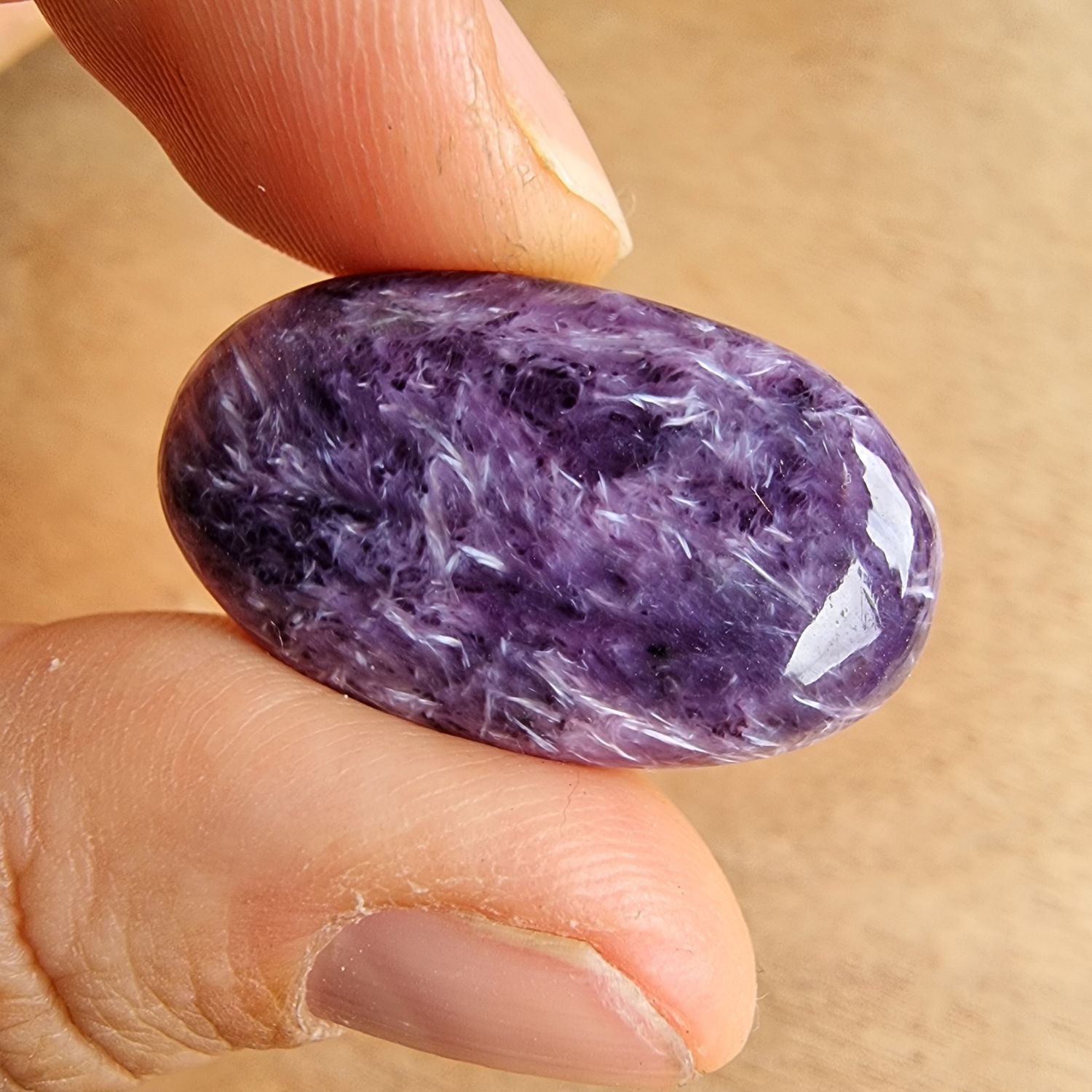 Charoite Cabochon / Pendant for jewelry making or diy craft projects 9.4gr