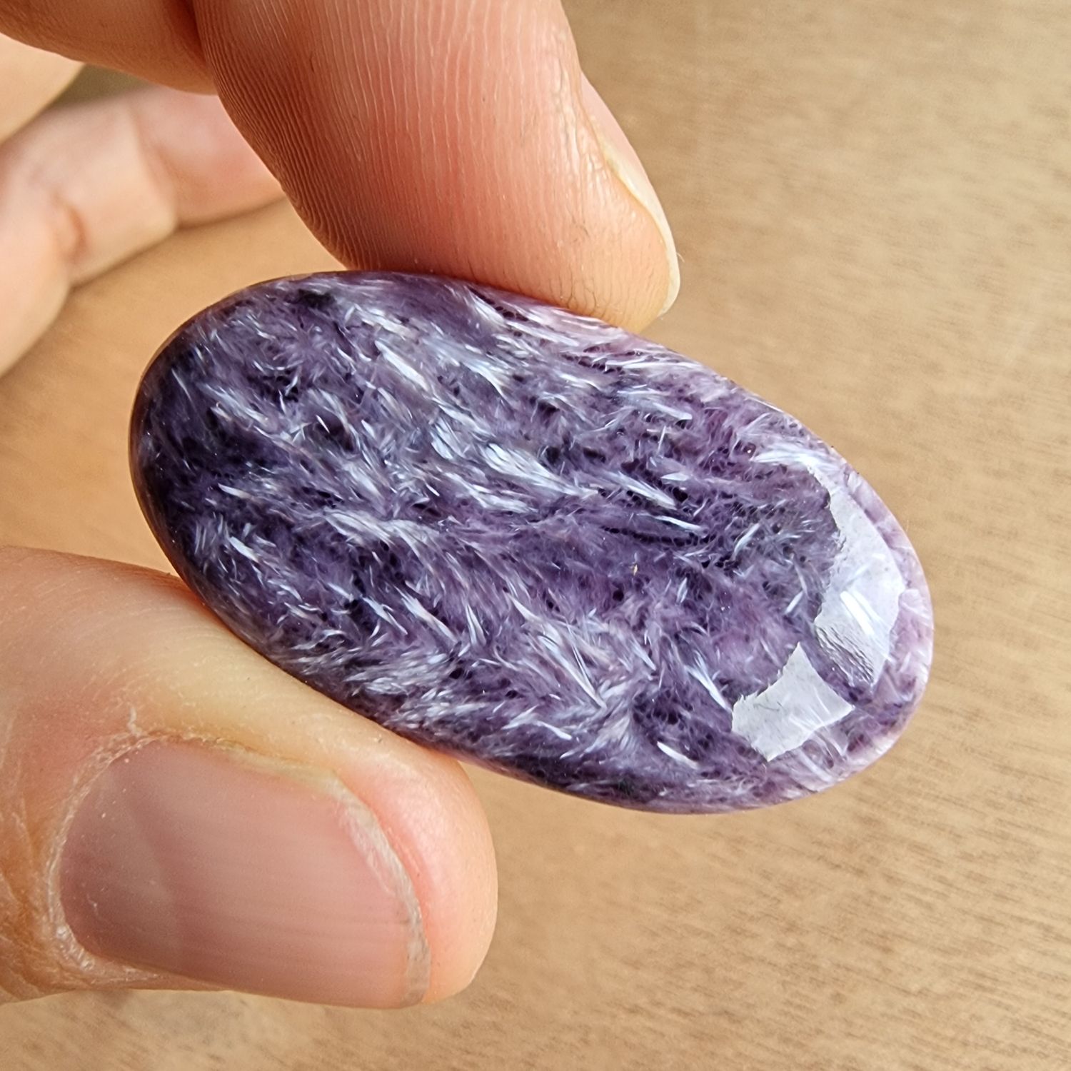 Charoite Cabochon / Pendant for jewelry making or diy craft projects 9.6gr