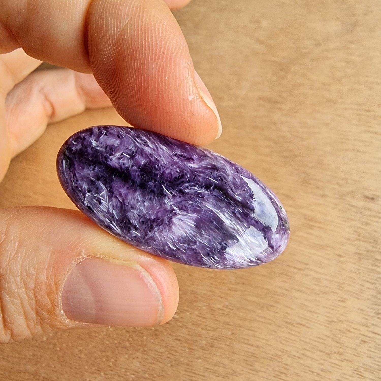 Charoite Cabochon / Pendant for jewelry making or diy craft projects 8.3gr