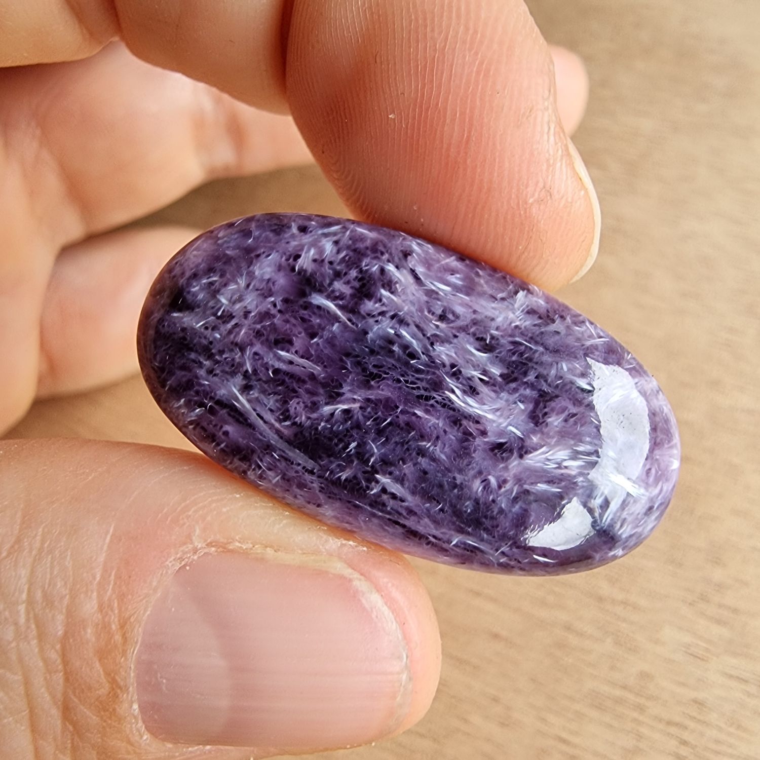 Charoite Cabochon / Pendant for jewelry making or diy craft projects 7.8gr