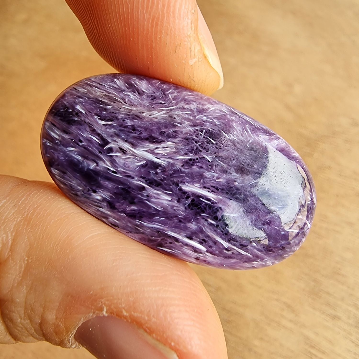 Charoite Cabochon / Pendant for jewelry making or diy craft projects 10.3gr