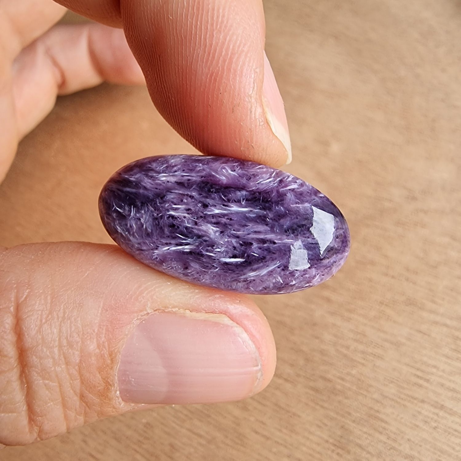 Charoite Cabochon / Pendant for jewelry making or diy craft projects 5.3gr