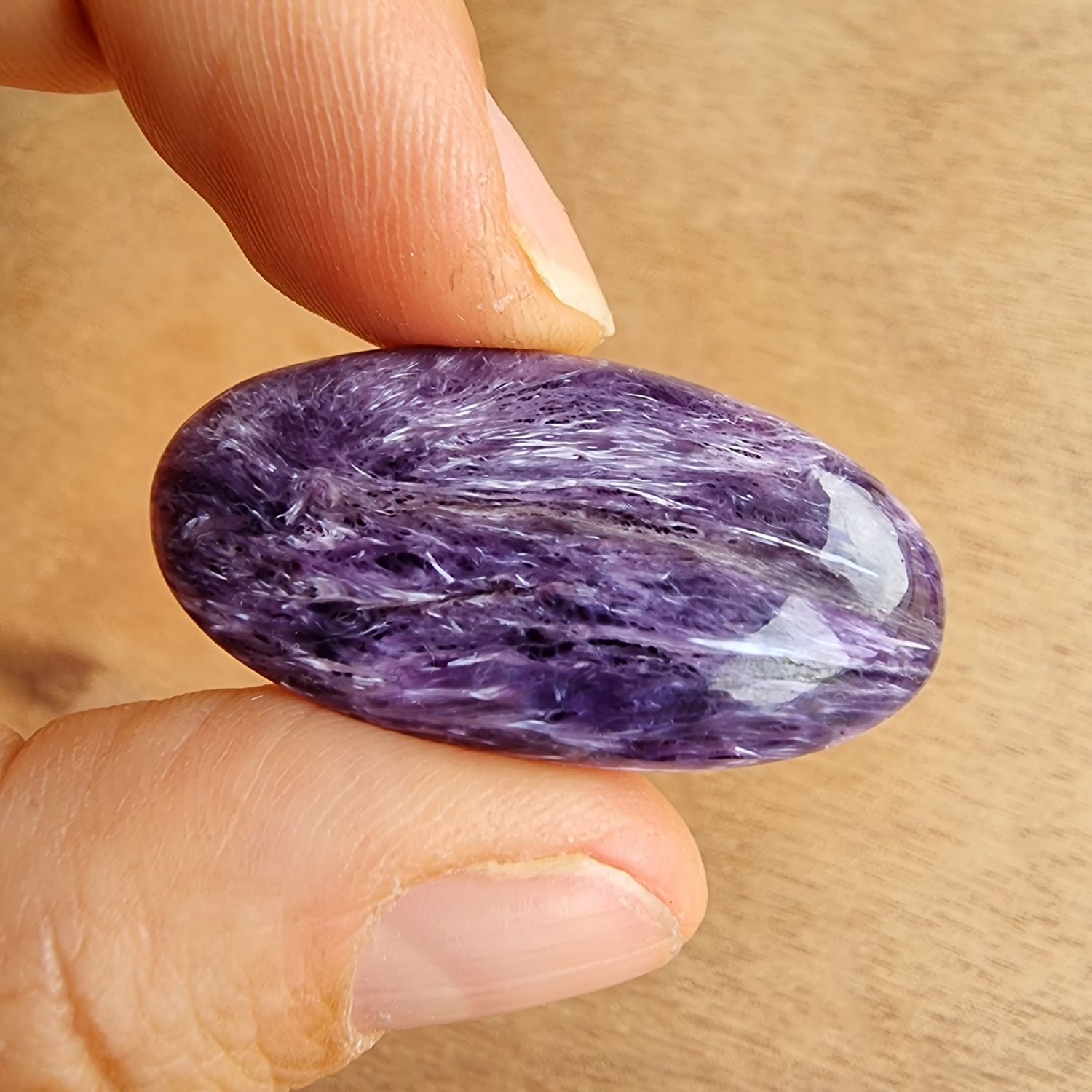 Charoite Cabochon / Pendant for jewelry making or diy craft projects 8.2gr