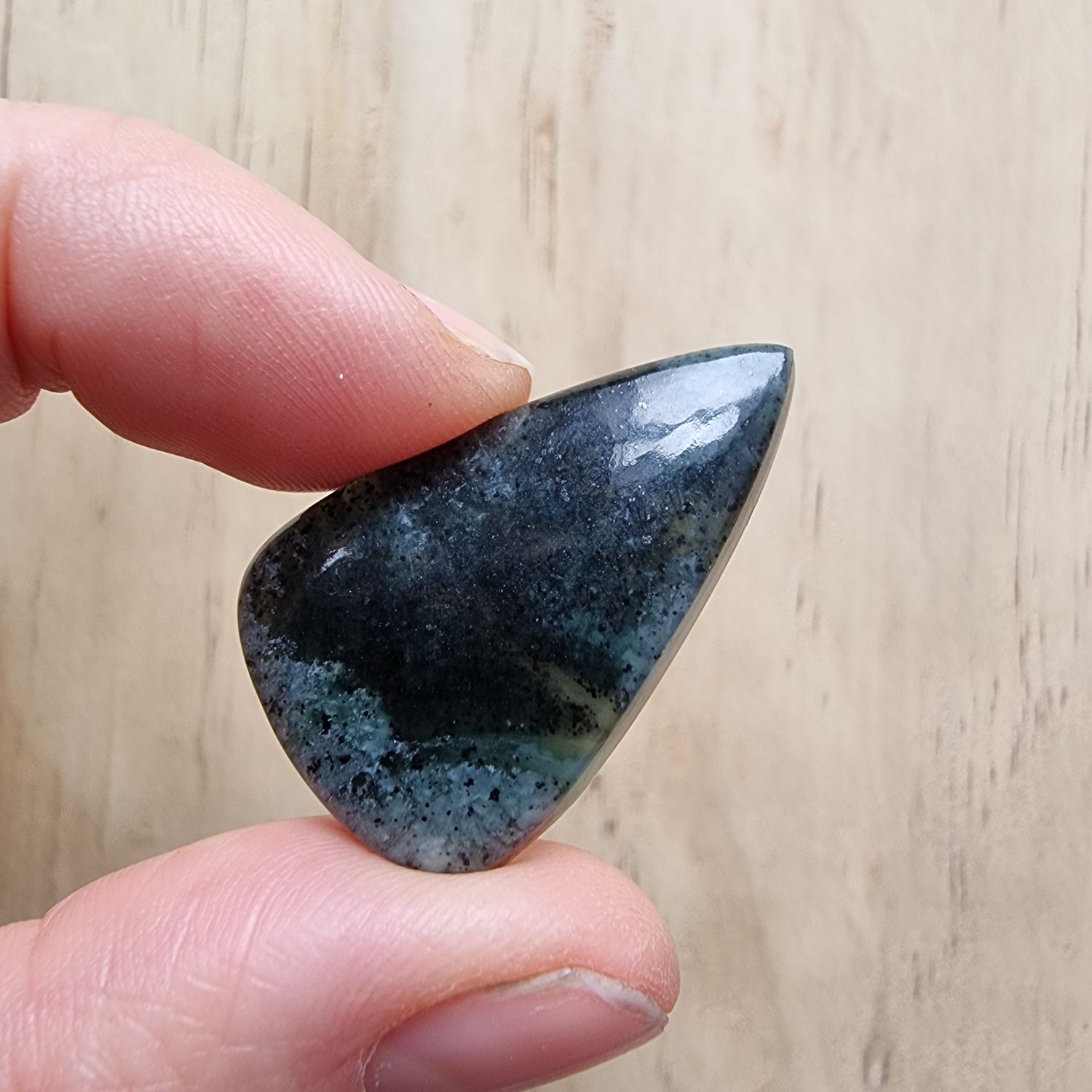 Serpentine Cabochon / Pendant for jewelry making or diy craft projects 8.2gr